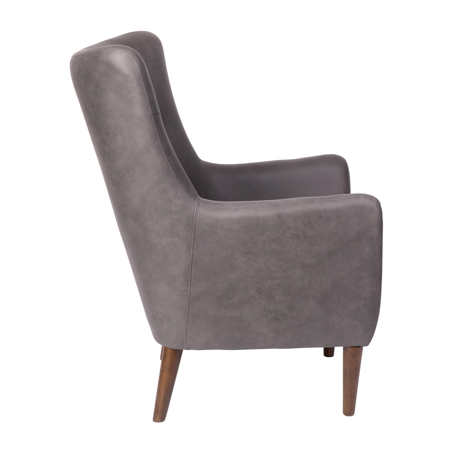 Dk Gray Wingback Accent Chair QY-B235-DGY-GG