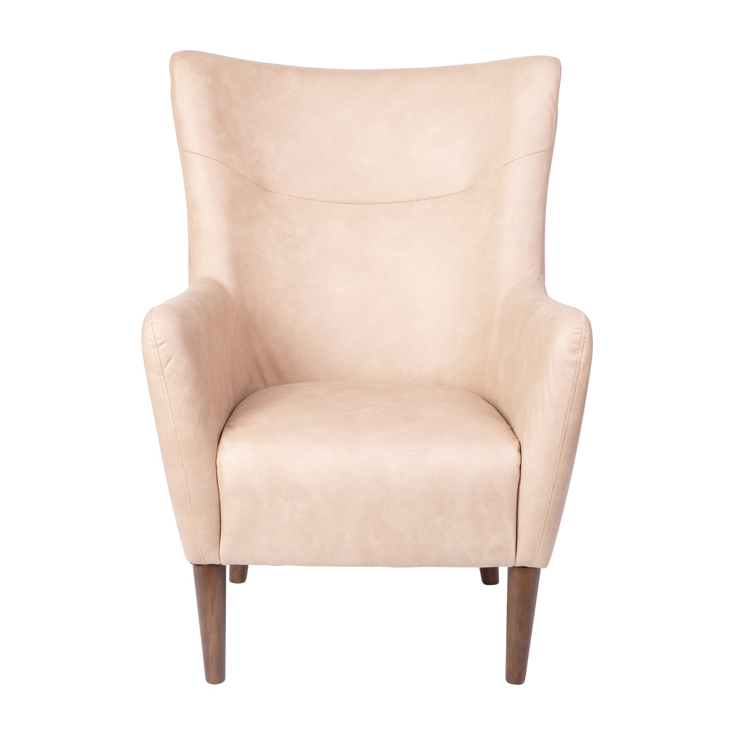 Lt Brown Wingback Accent Chair QY-B235-LTBR-GG