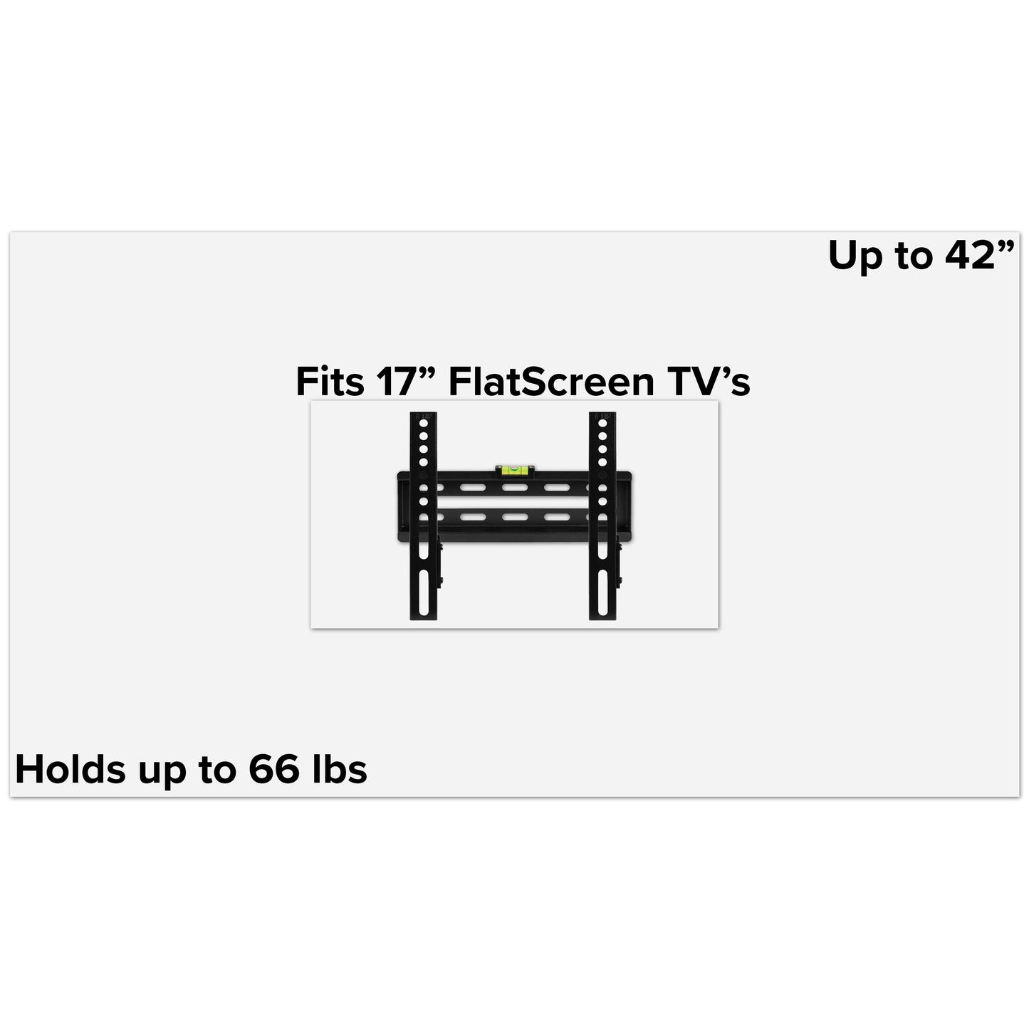 17"-42" Fixed TV Wall Mount RA-MP001-GG