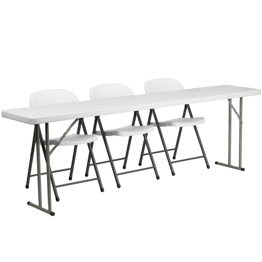 18x72 Table Set-Folding Chairs RB-1896-2-GG