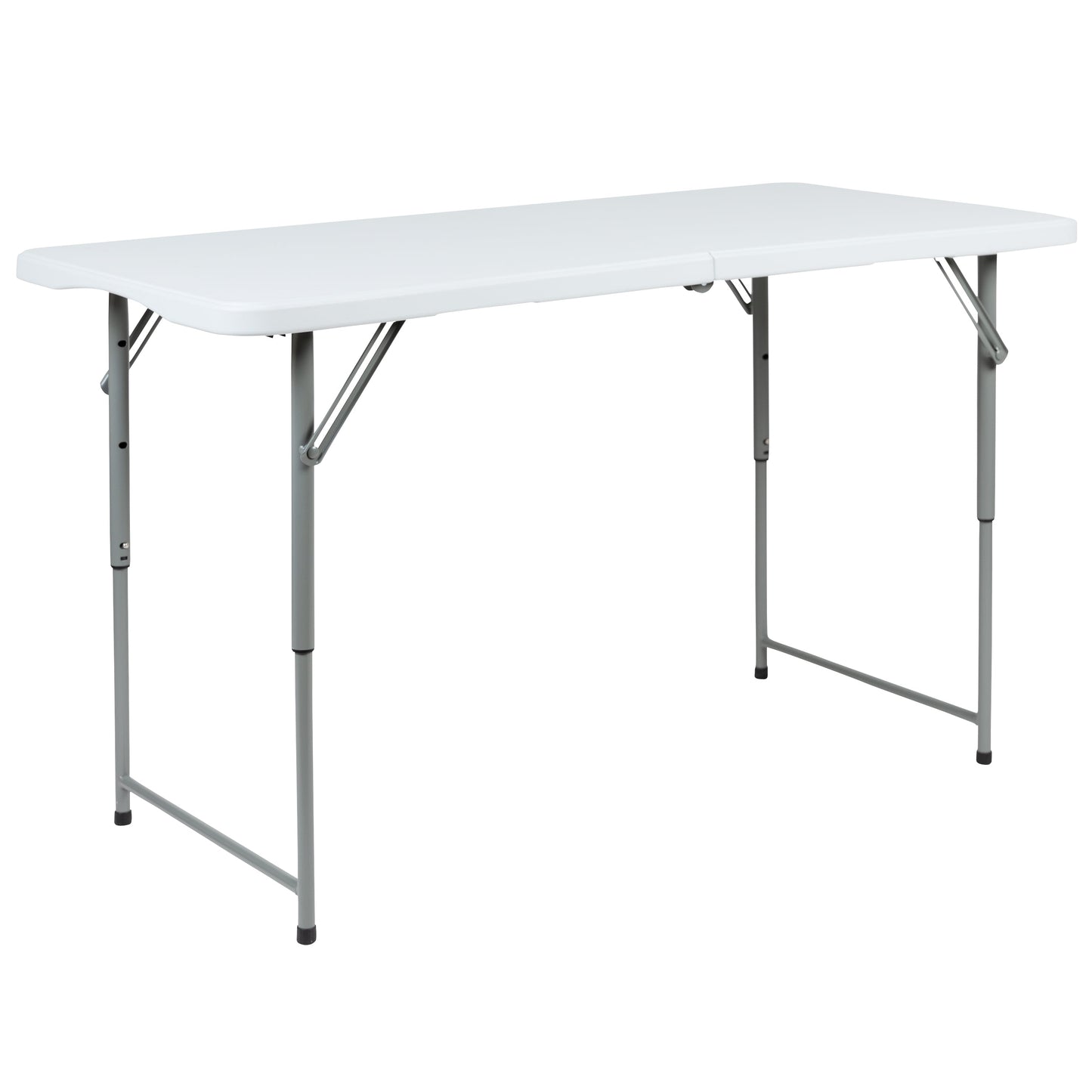 24x47.5 White Bi-Fold Table RB-2448ADJ-2-GG