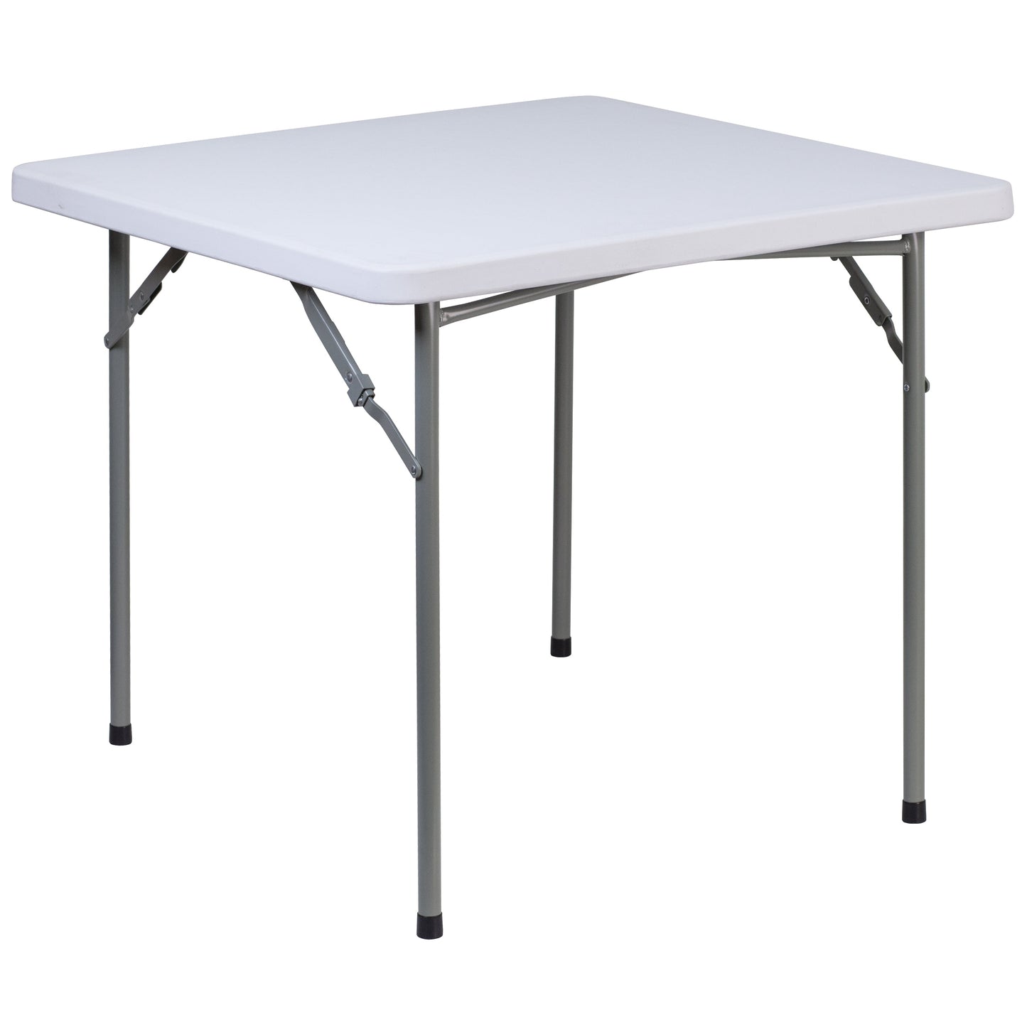 34SQ White Plastic Fold Table RB-3434-GG