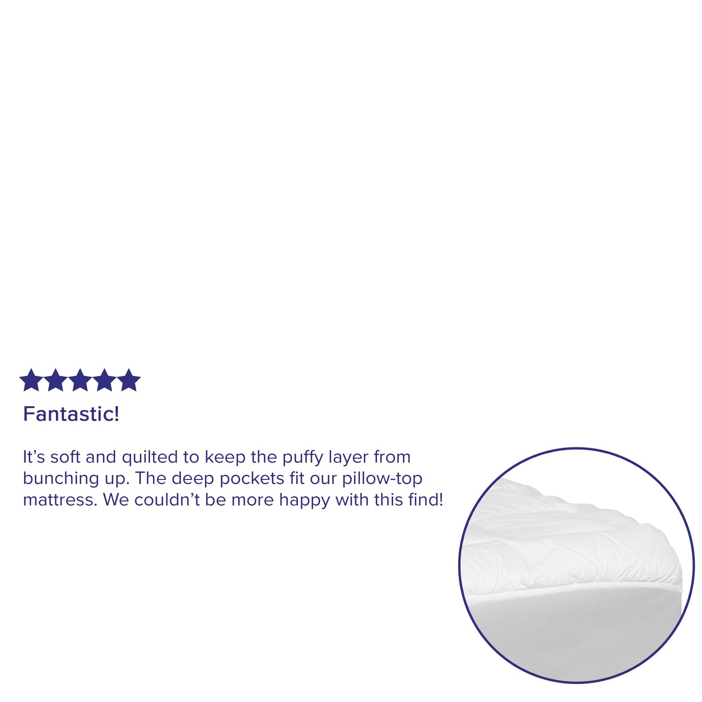 Mattress Pad - White - King RF-REM-09-K-GG