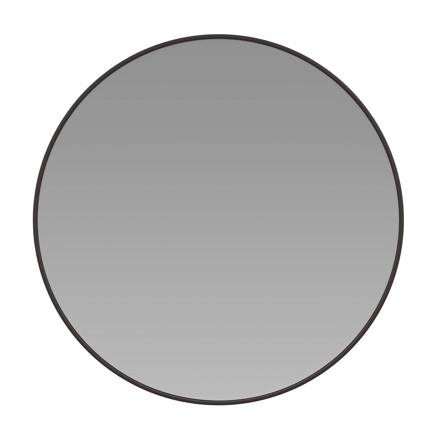 Black 20" Round Wall Mirror RH-M003-RD50MB-BK-GG