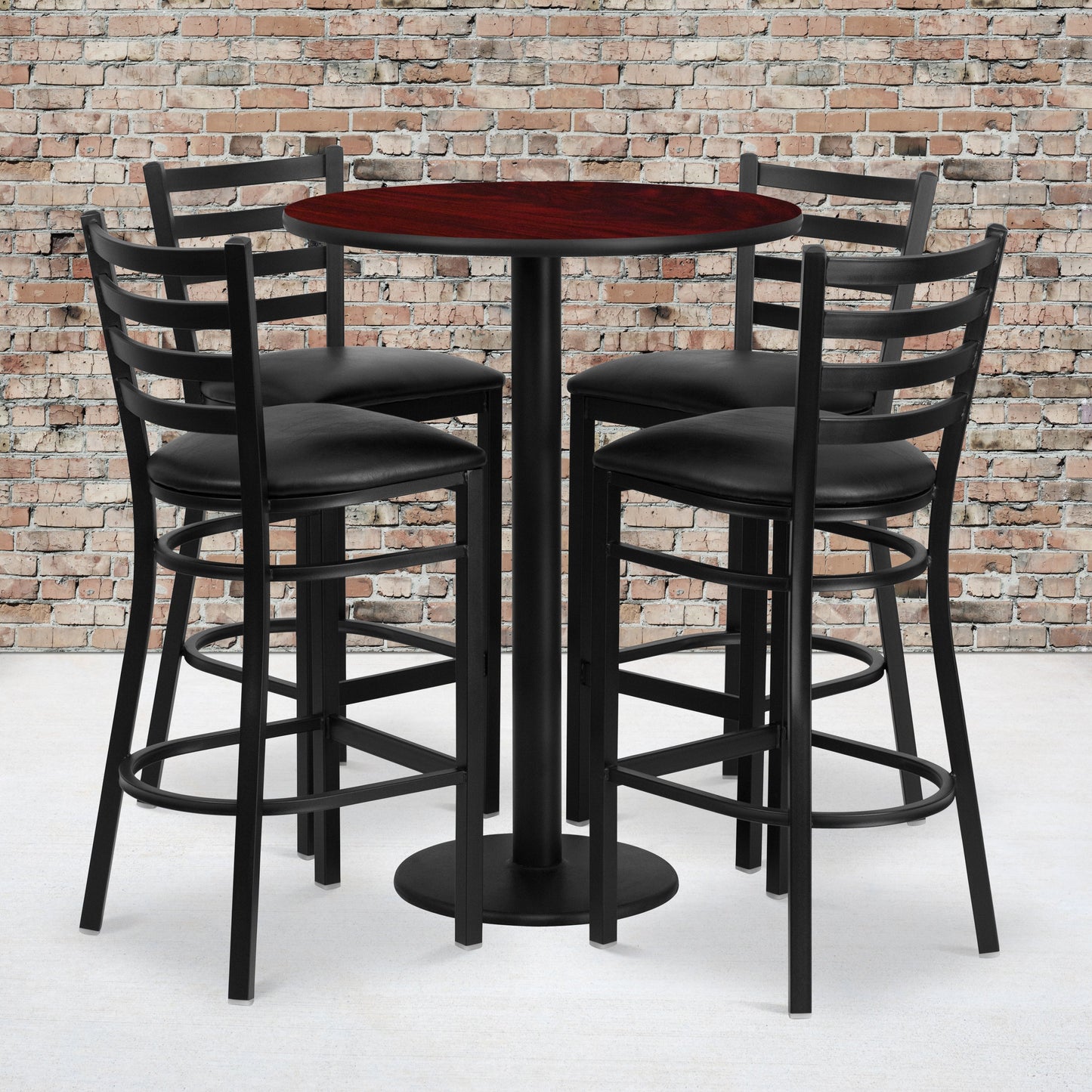 30RD MA Bar Table-BK VYL Seat RSRB1022-GG