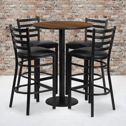 30RD WA Bar Table-BK VYL Seat RSRB1024-GG