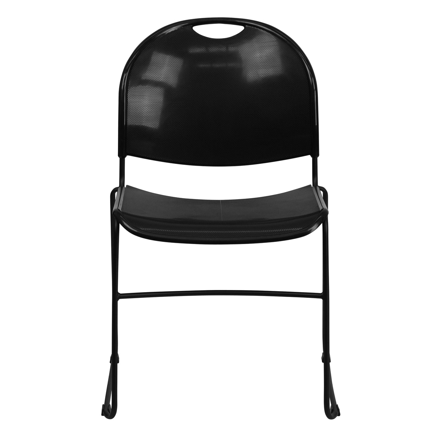 Black Stack Chair-Black Frame RUT-188-BK-GG