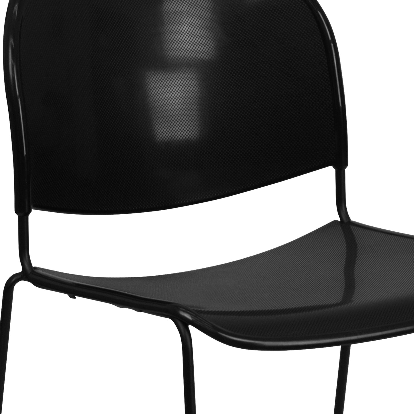 Black Stack Chair-Black Frame RUT-188-BK-GG