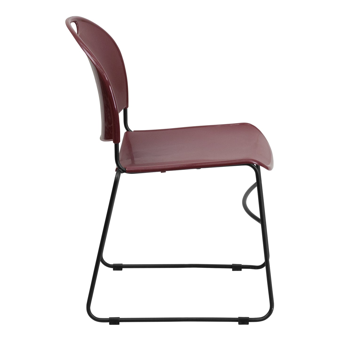 Burg Stack Chair-Black Frame RUT-188-BY-GG