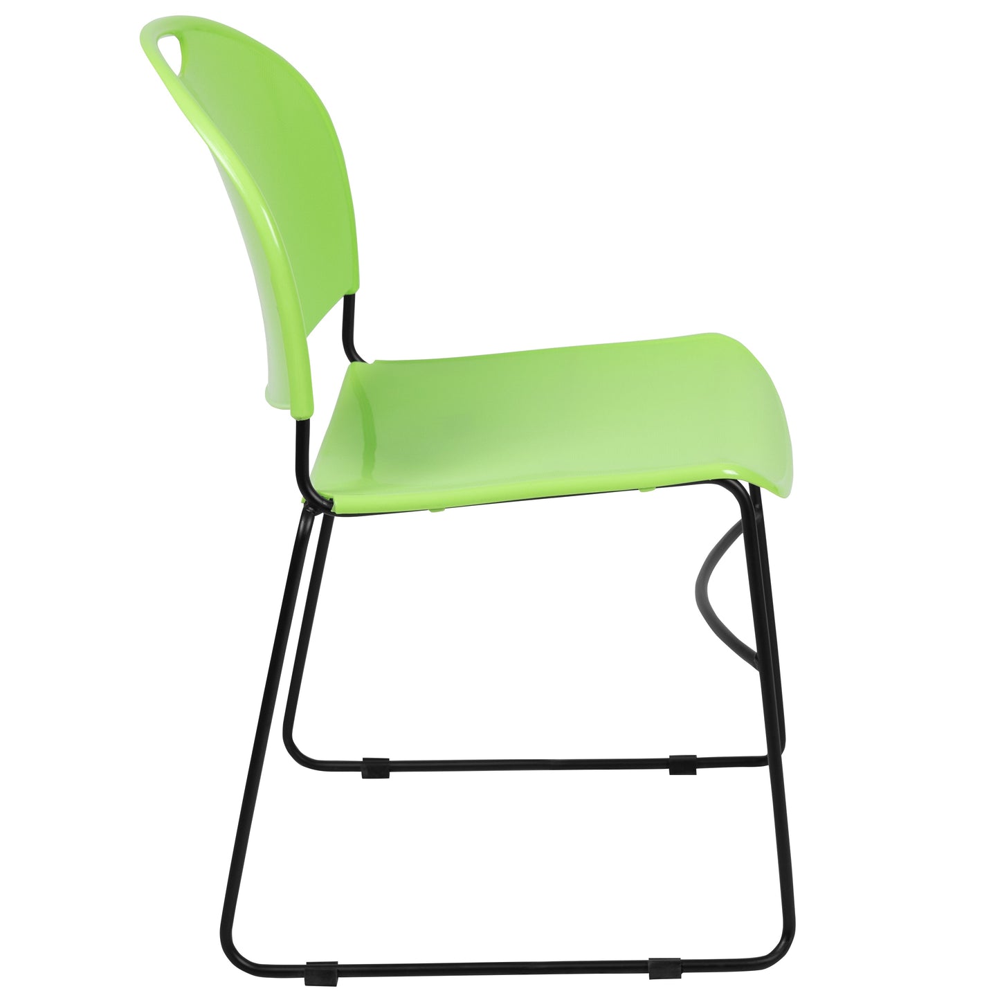 Green Plastic Stack Chair RUT-188-GN-GG