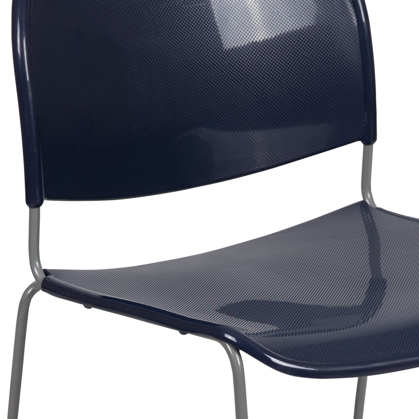 Navy Plastic Stack Chair RUT-188-NY-GG