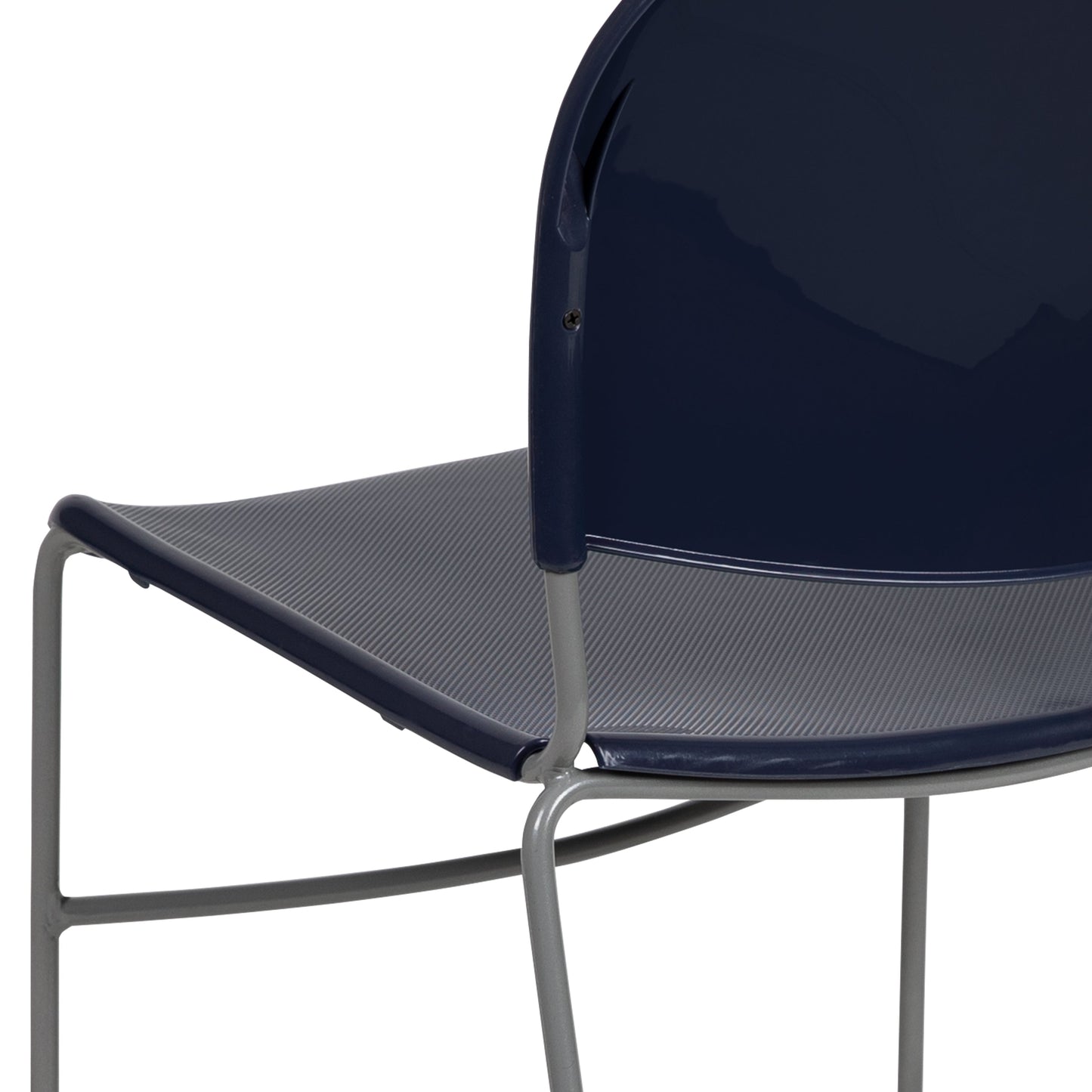 Navy Plastic Stack Chair RUT-188-NY-GG