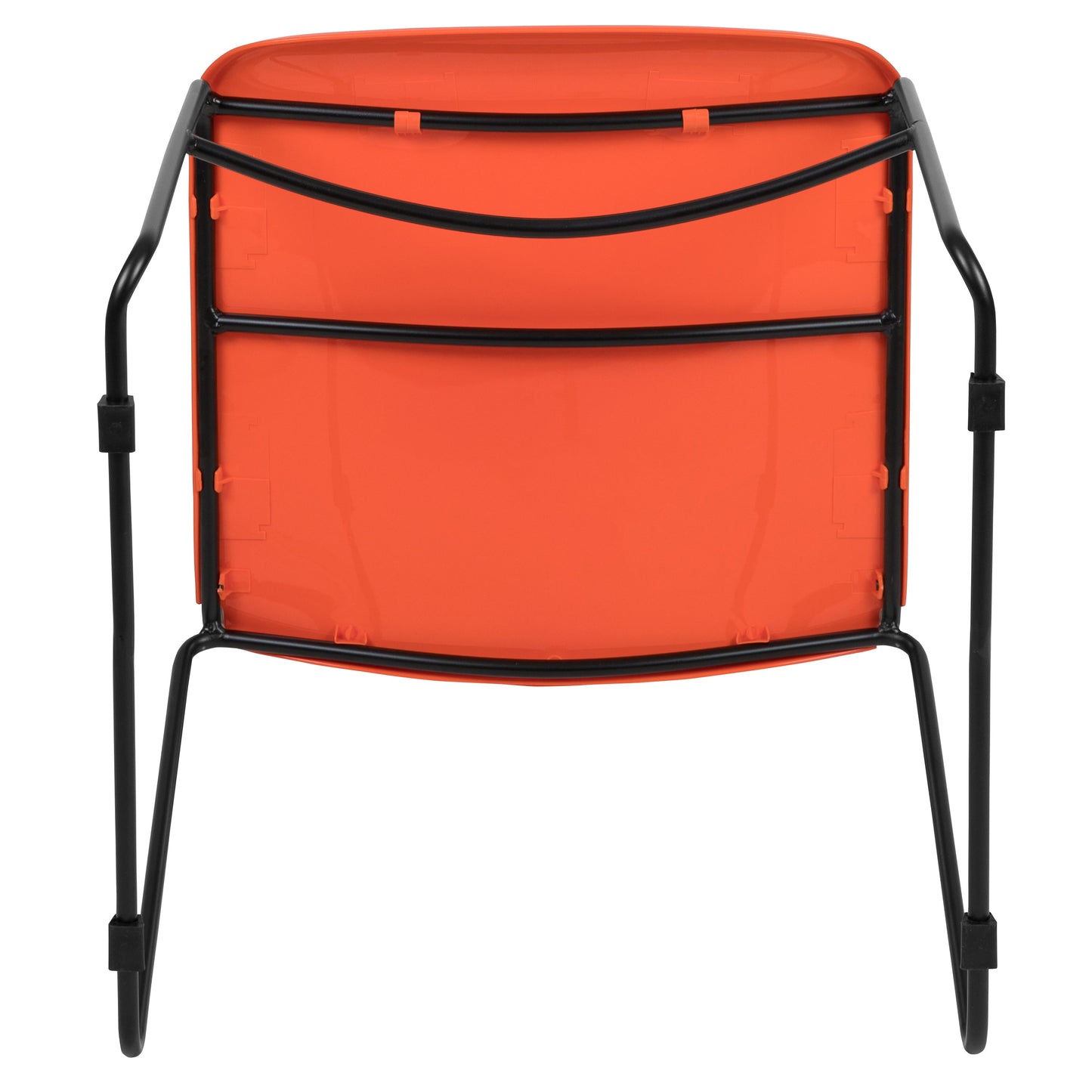 Orange Plastic Stack Chair RUT-188-OR-GG