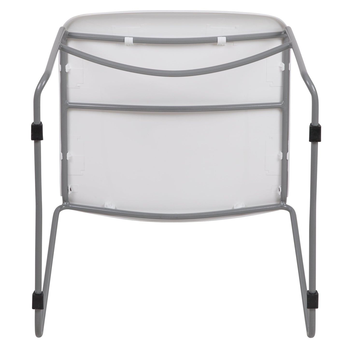 White Plastic Stack Chair RUT-188-WH-GG