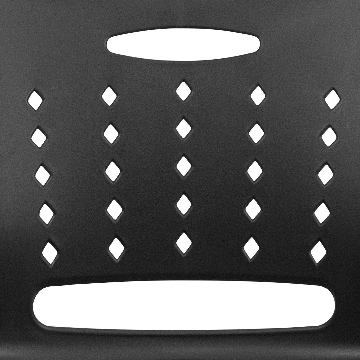 Black Plastic Stack Chair RUT-2-BK-GG