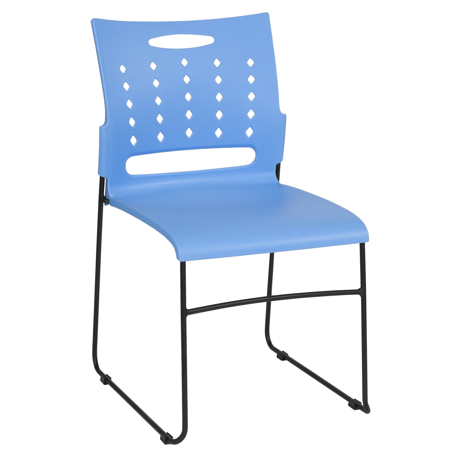 Blue Plastic Stack Chair RUT-2-BL-GG