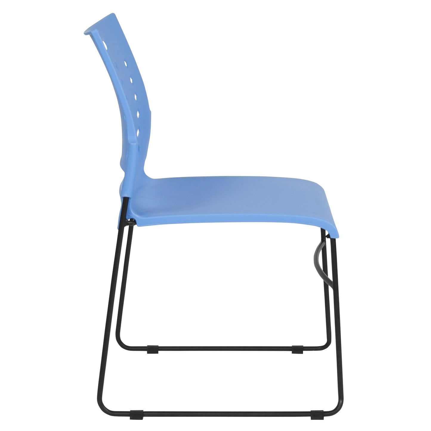 Blue Plastic Stack Chair RUT-2-BL-GG