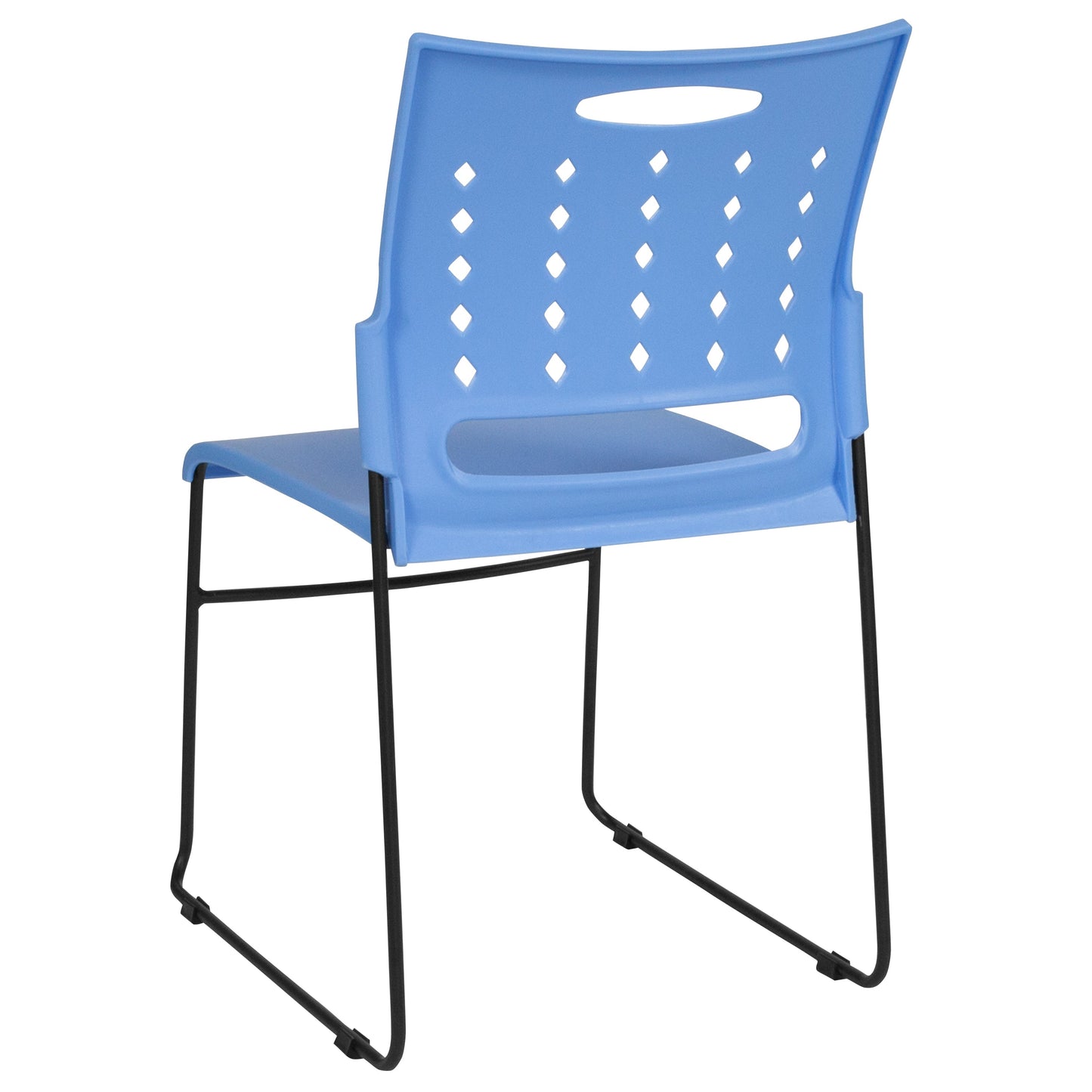 Blue Plastic Stack Chair RUT-2-BL-GG