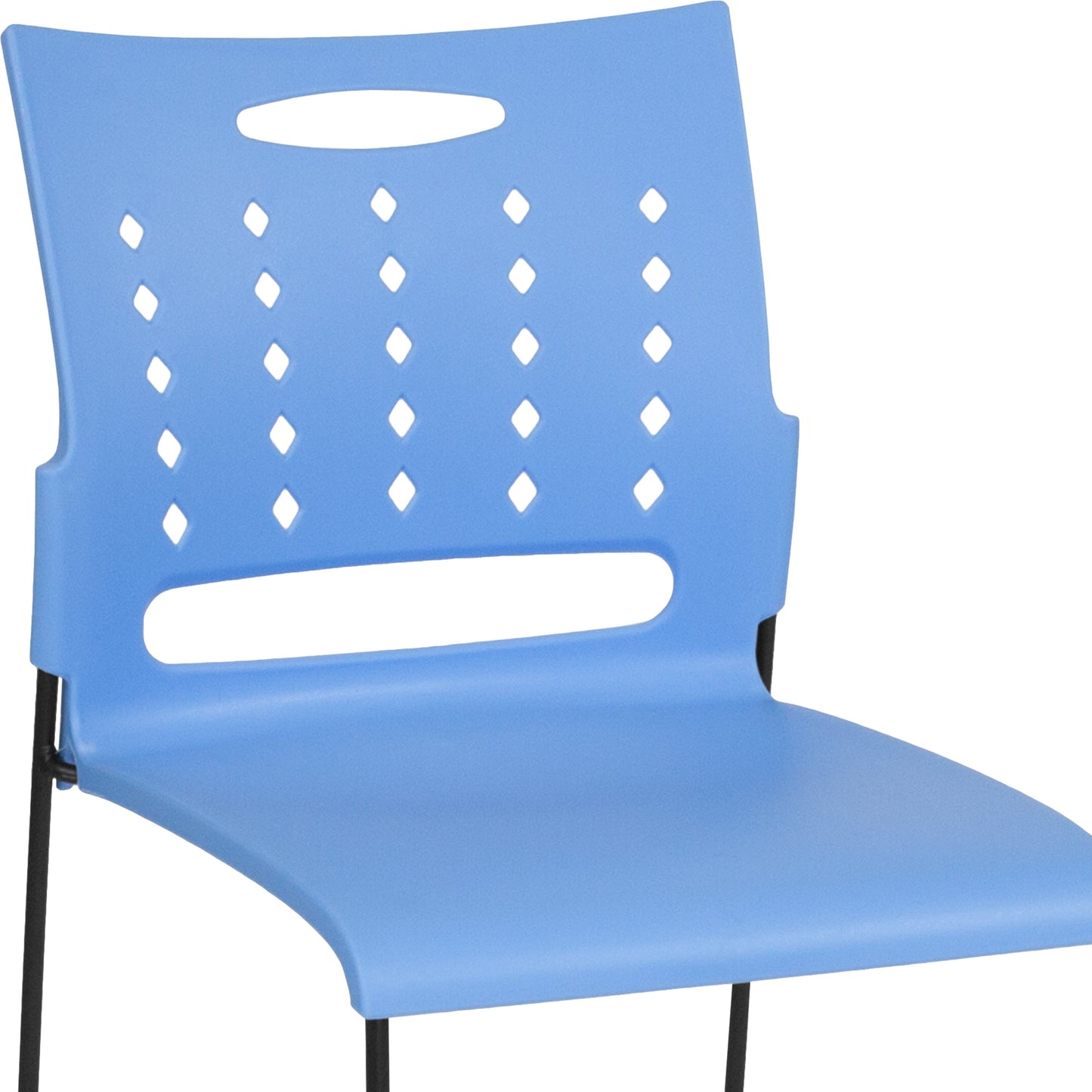 Blue Plastic Stack Chair RUT-2-BL-GG