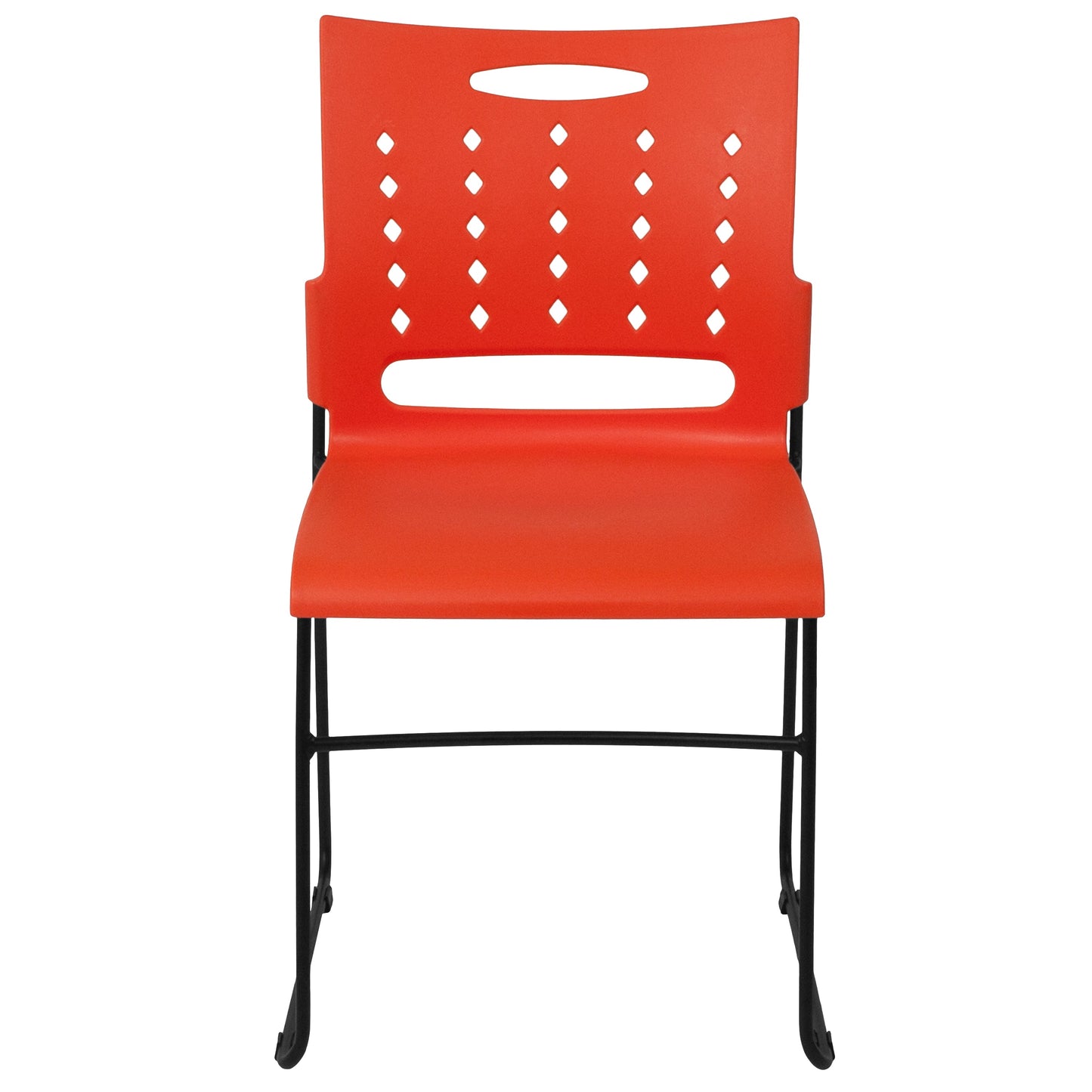 Orange Plastic Stack Chair RUT-2-OR-GG