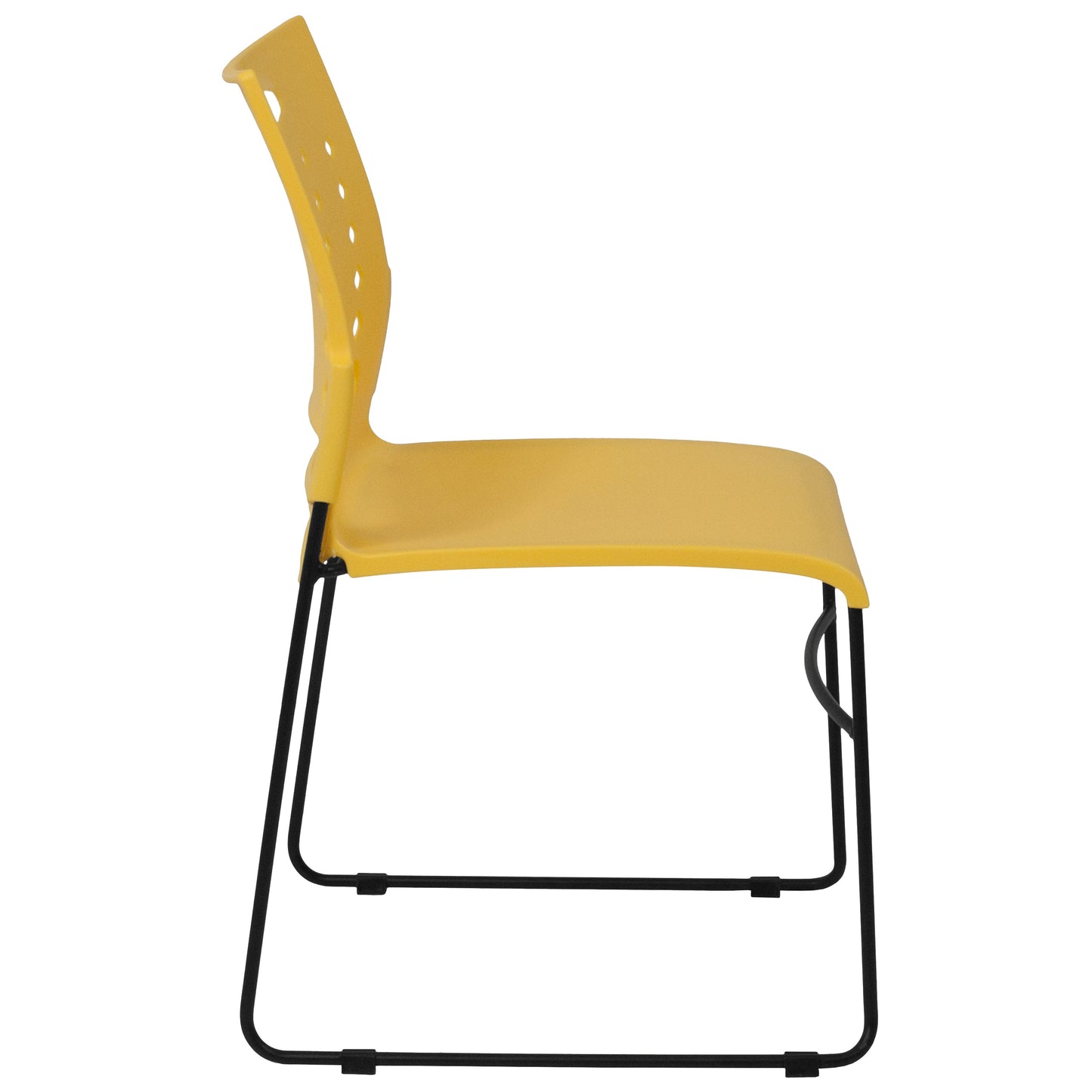 Yellow Plastic Stack Chair RUT-2-YL-GG