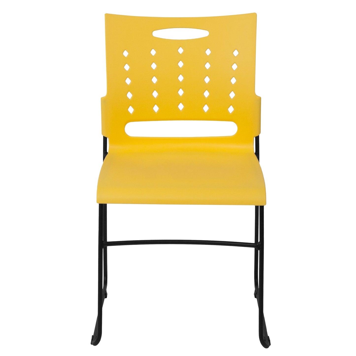 Yellow Plastic Stack Chair RUT-2-YL-GG