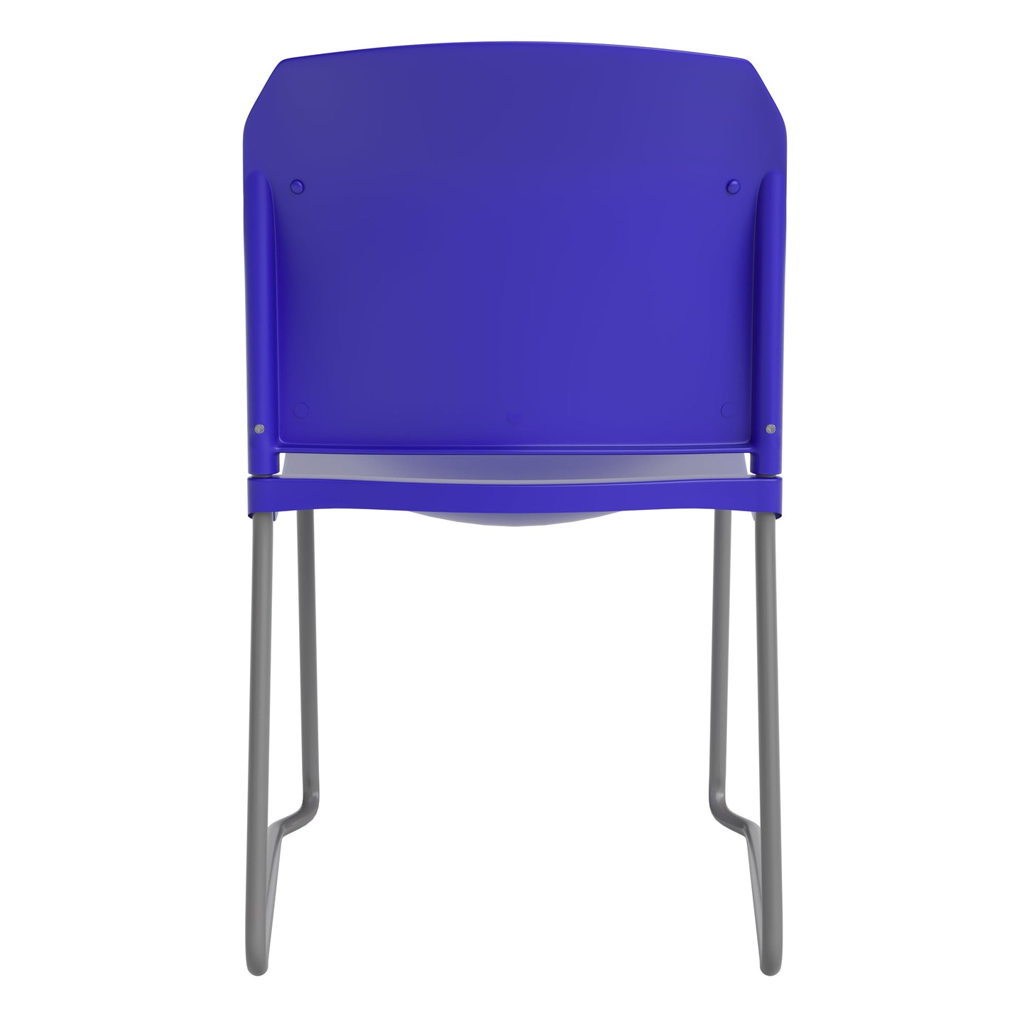 Blue Plastic Sled Stack Chair RUT-238A-BL-GG