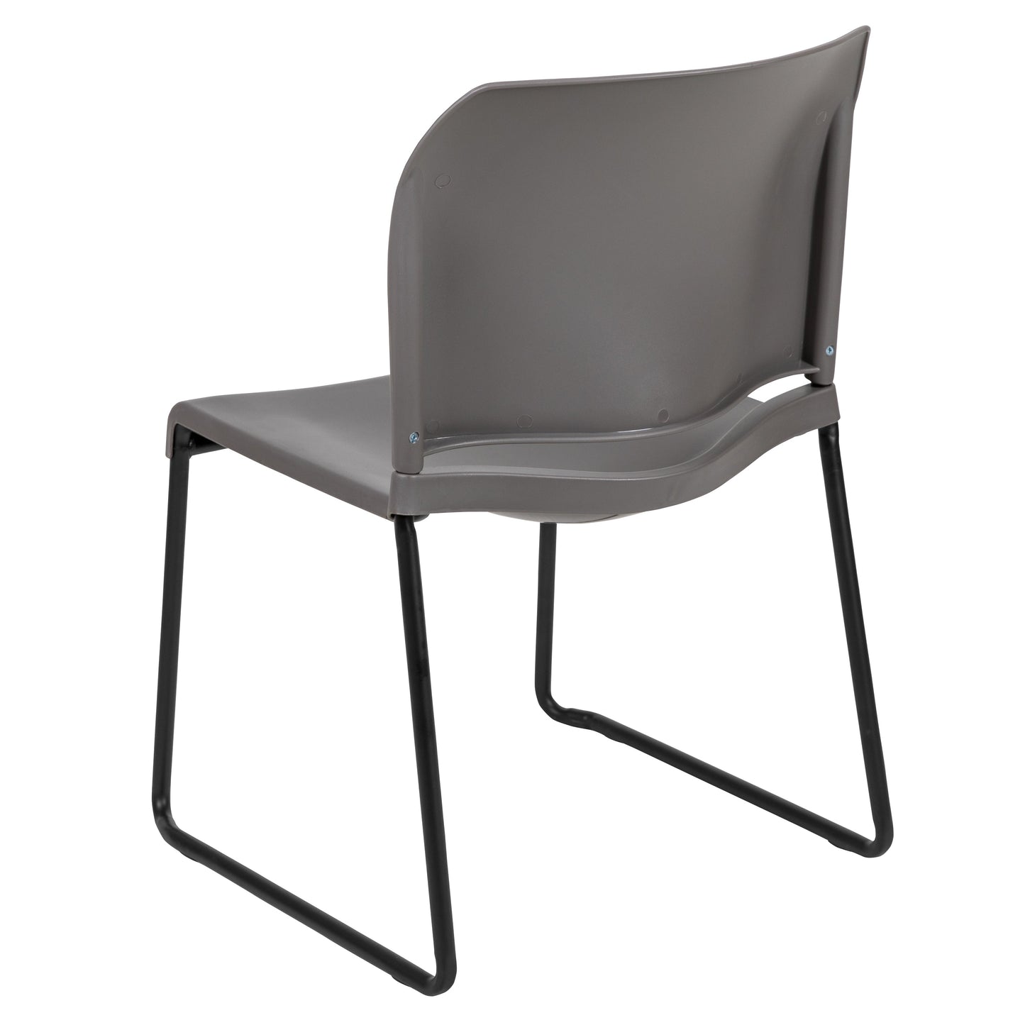 Gray Plastic Stack Chair RUT-238A-GY-GG