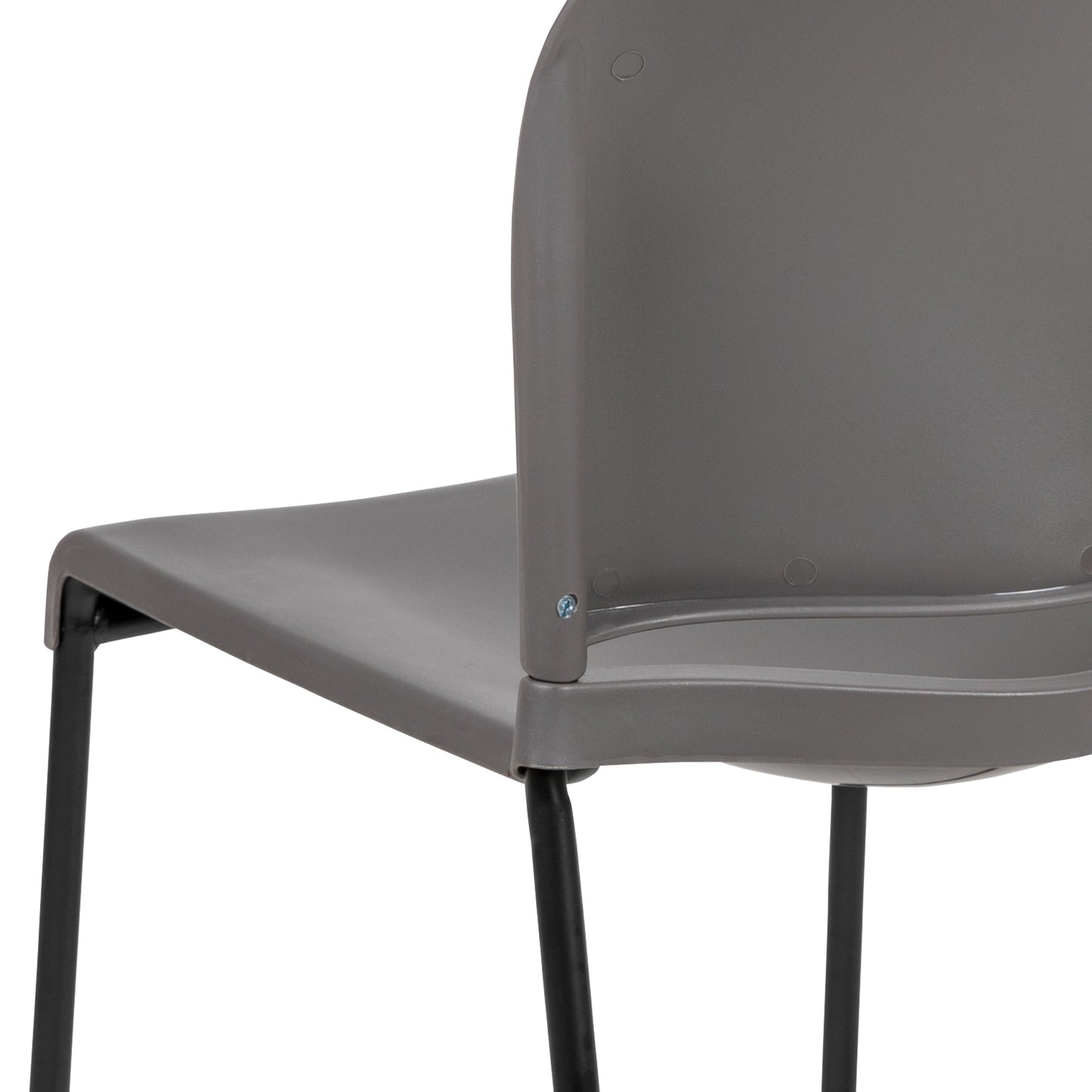 Gray Plastic Stack Chair RUT-238A-GY-GG