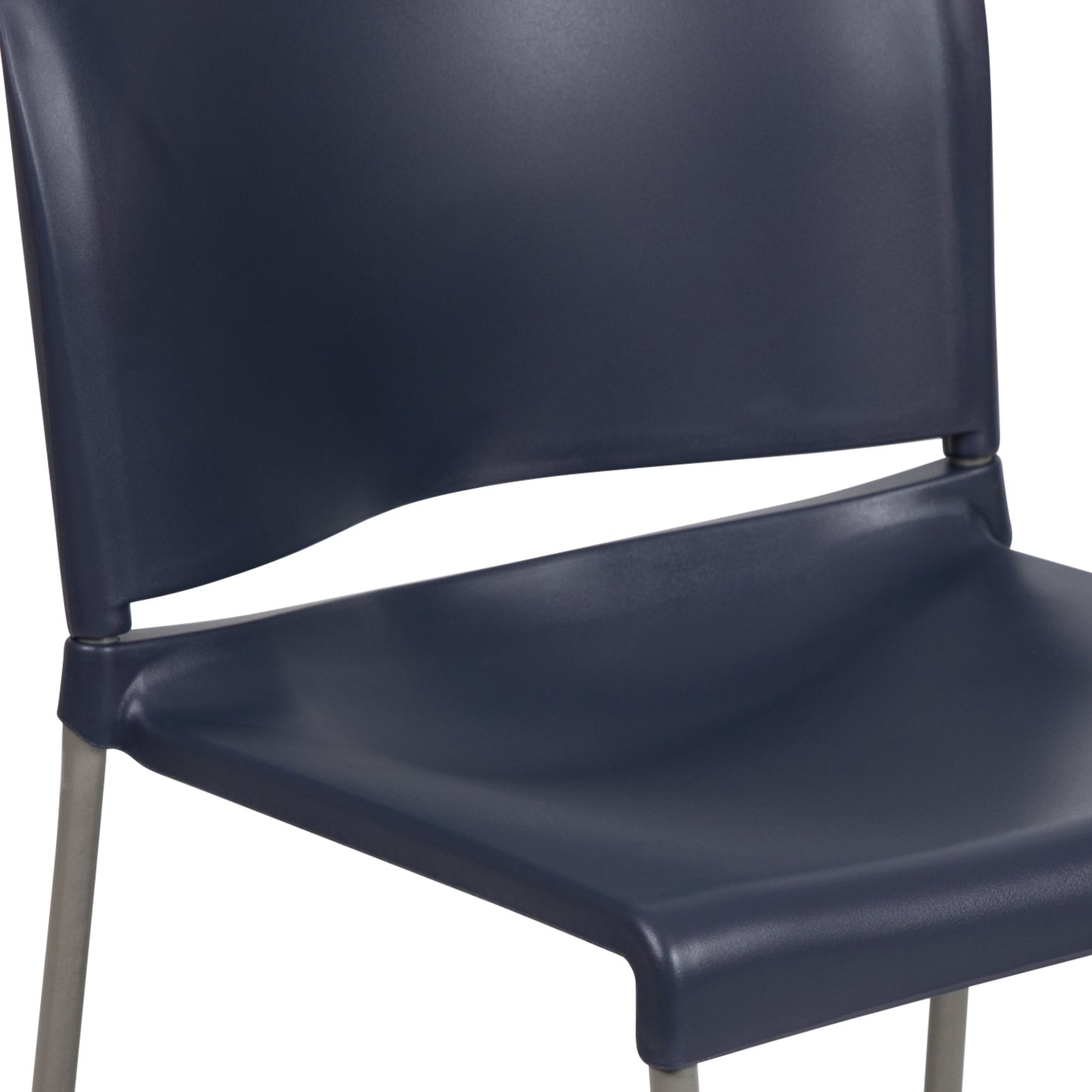 Navy Plastic Stack Chair RUT-238A-NY-GG