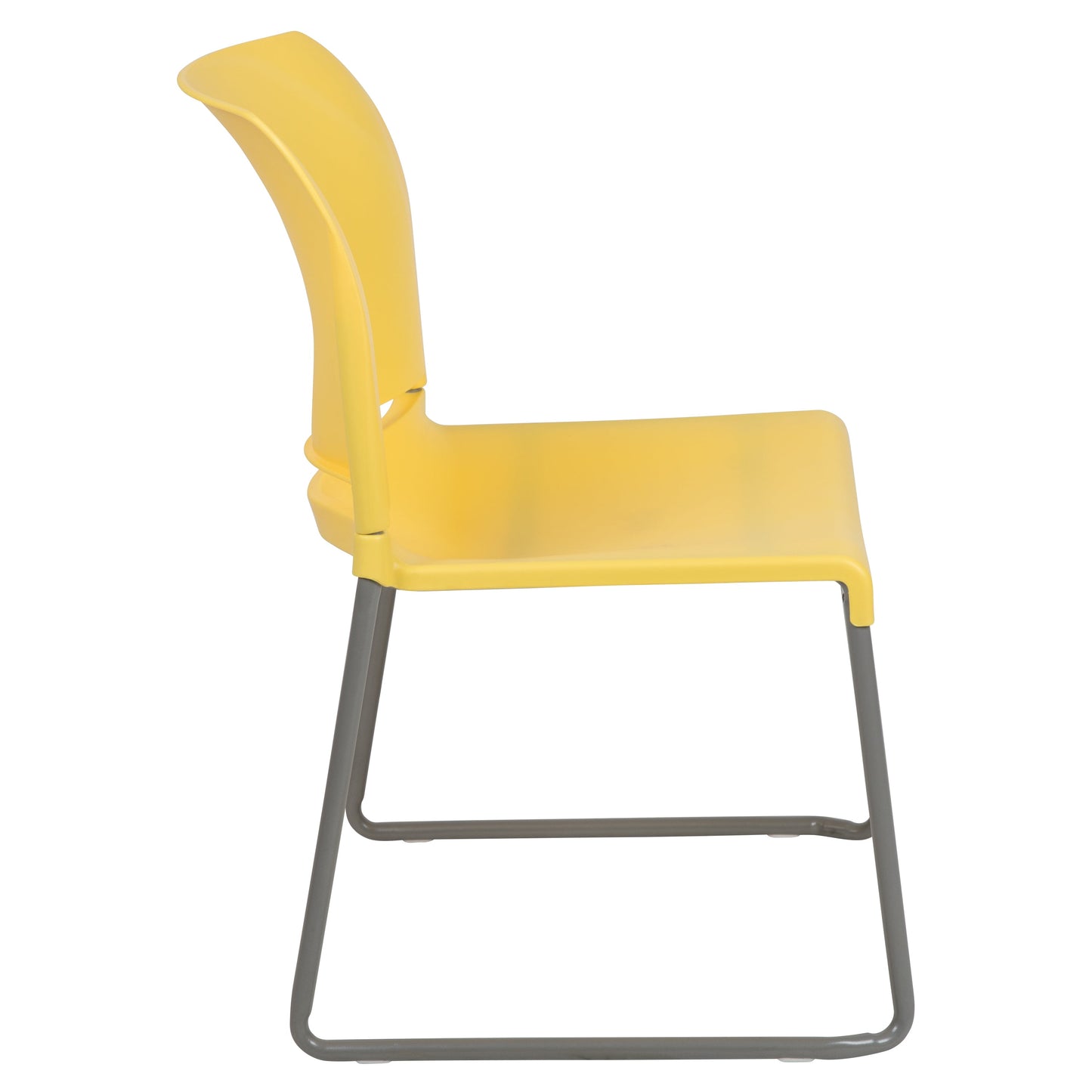 Yellow Plastic Stack Chair RUT-238A-YL-GG