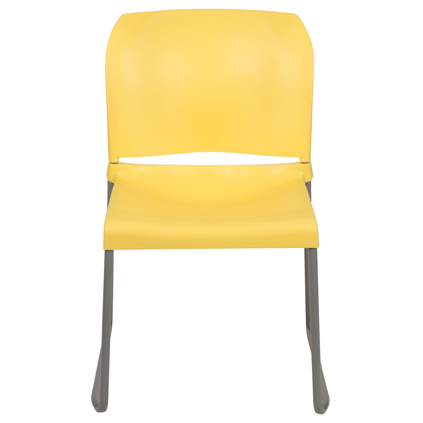 Yellow Plastic Stack Chair RUT-238A-YL-GG