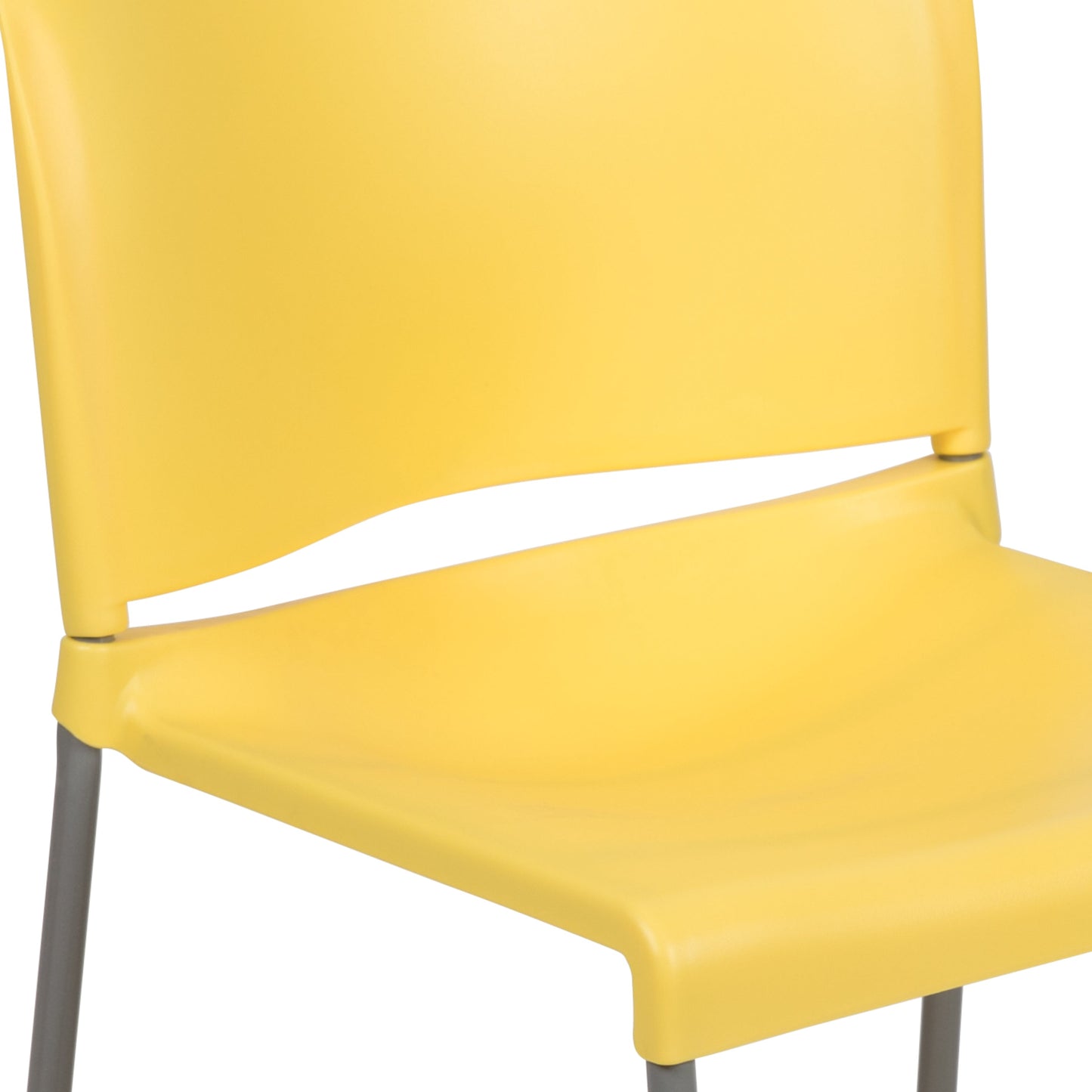 Yellow Plastic Stack Chair RUT-238A-YL-GG