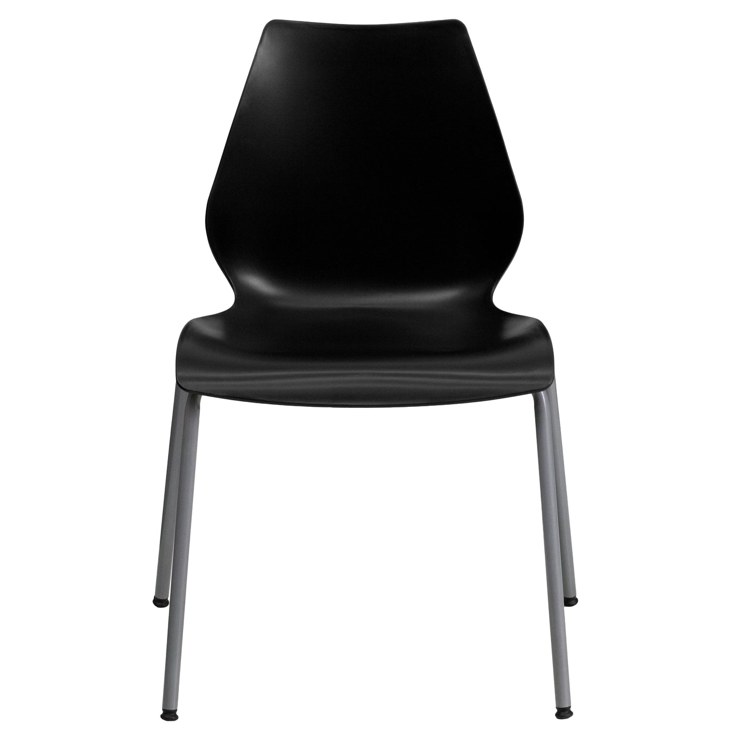 Black Plastic Stack Chair RUT-288-BK-GG