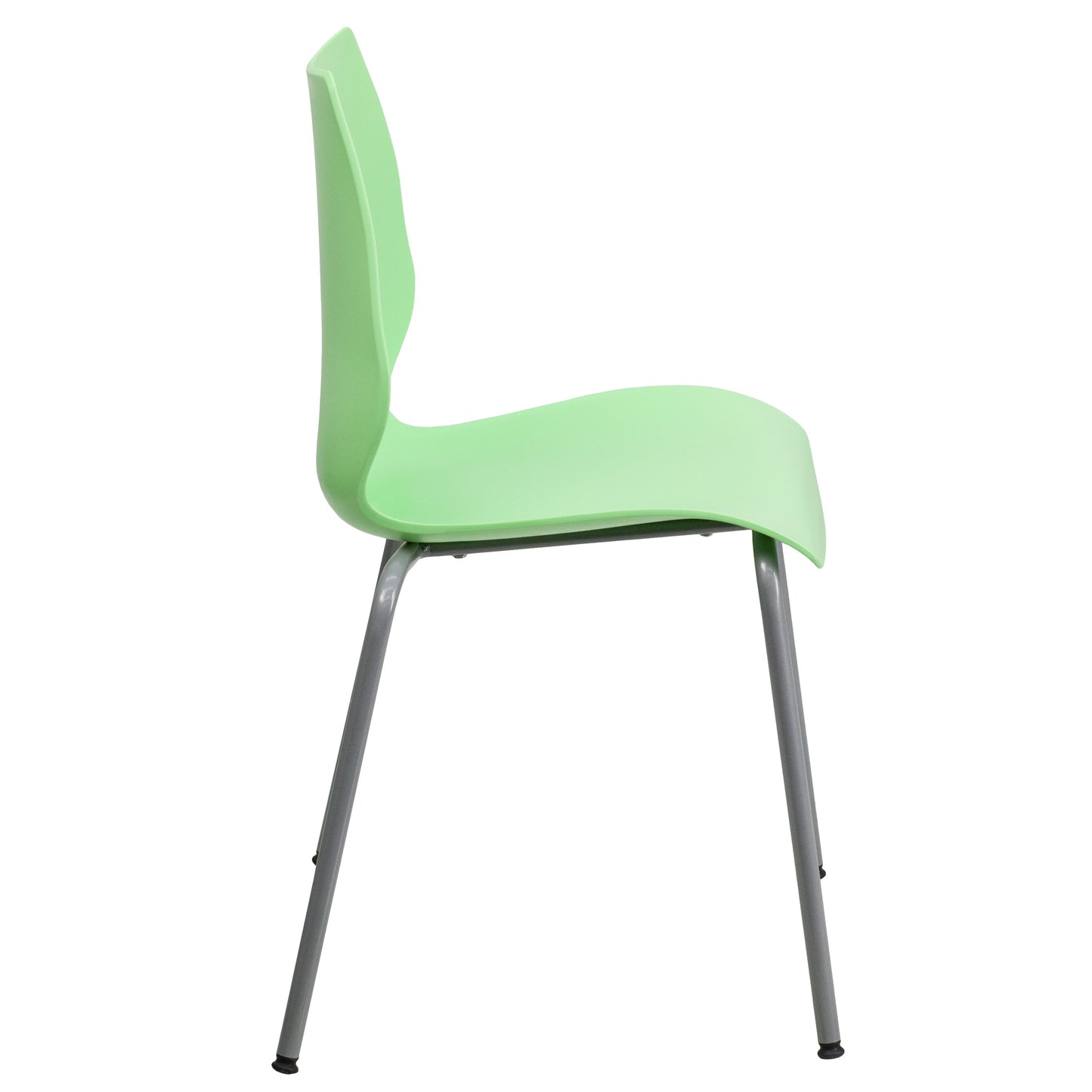 Green Plastic Stack Chair RUT-288-GREEN-GG