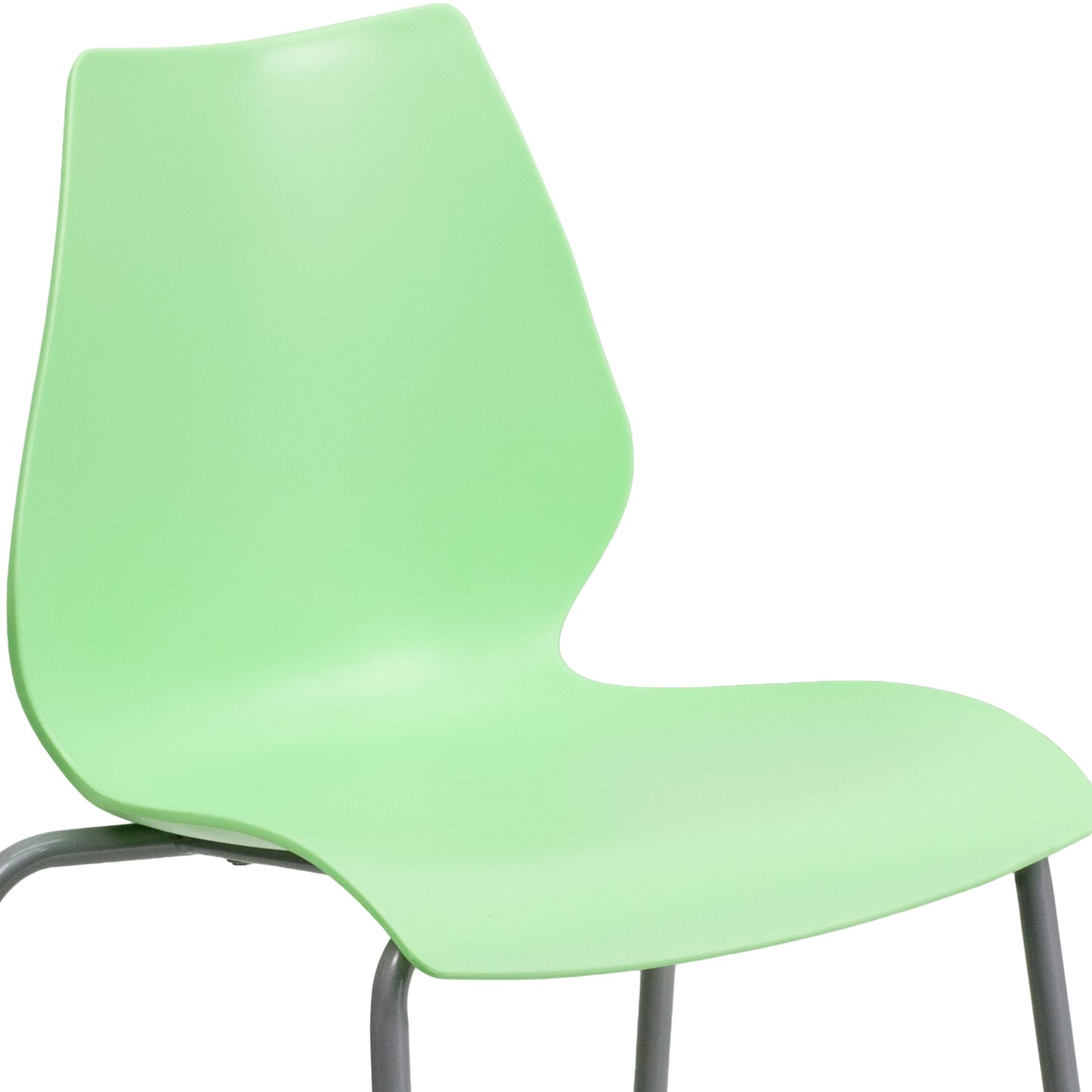 Green Plastic Stack Chair RUT-288-GREEN-GG