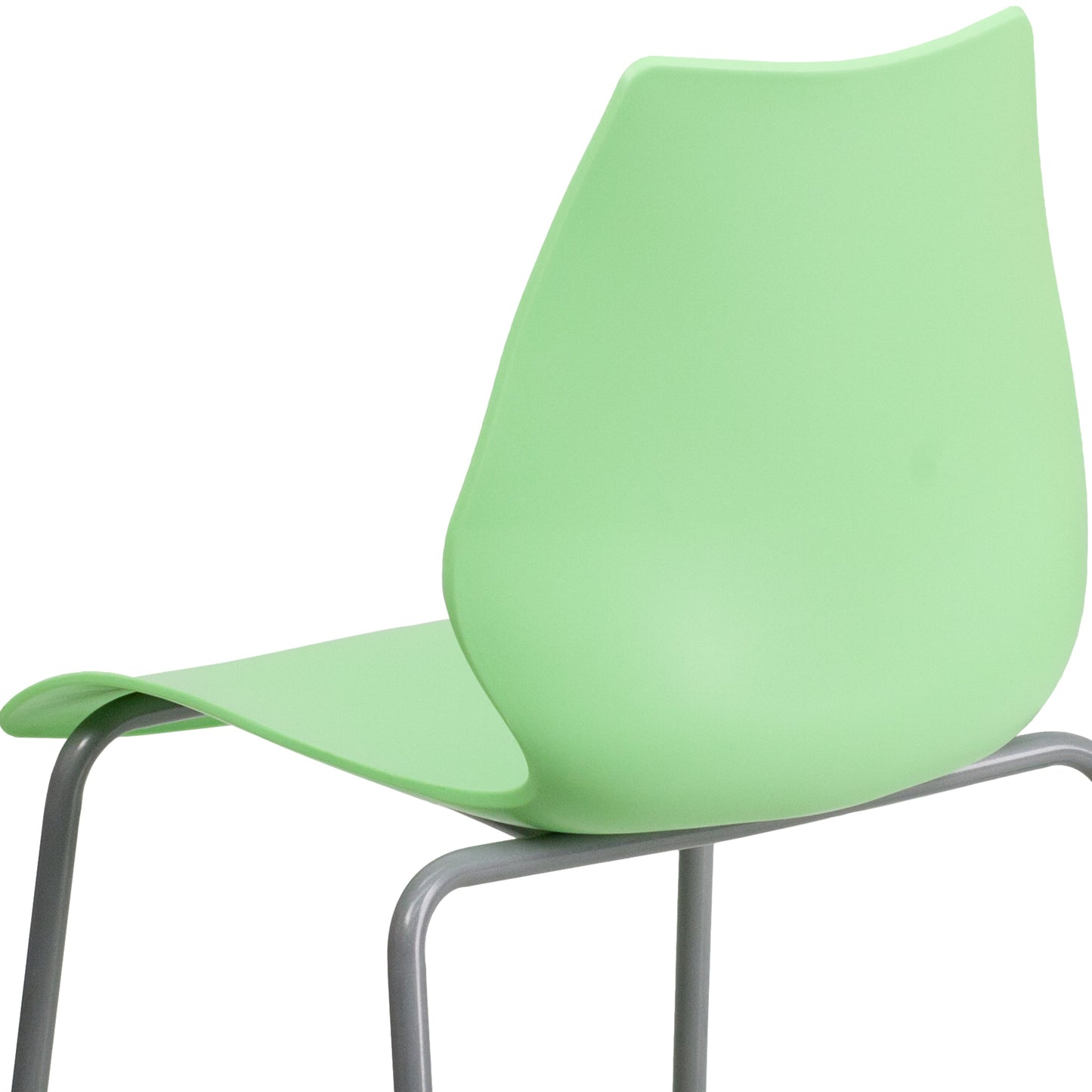 Green Plastic Stack Chair RUT-288-GREEN-GG