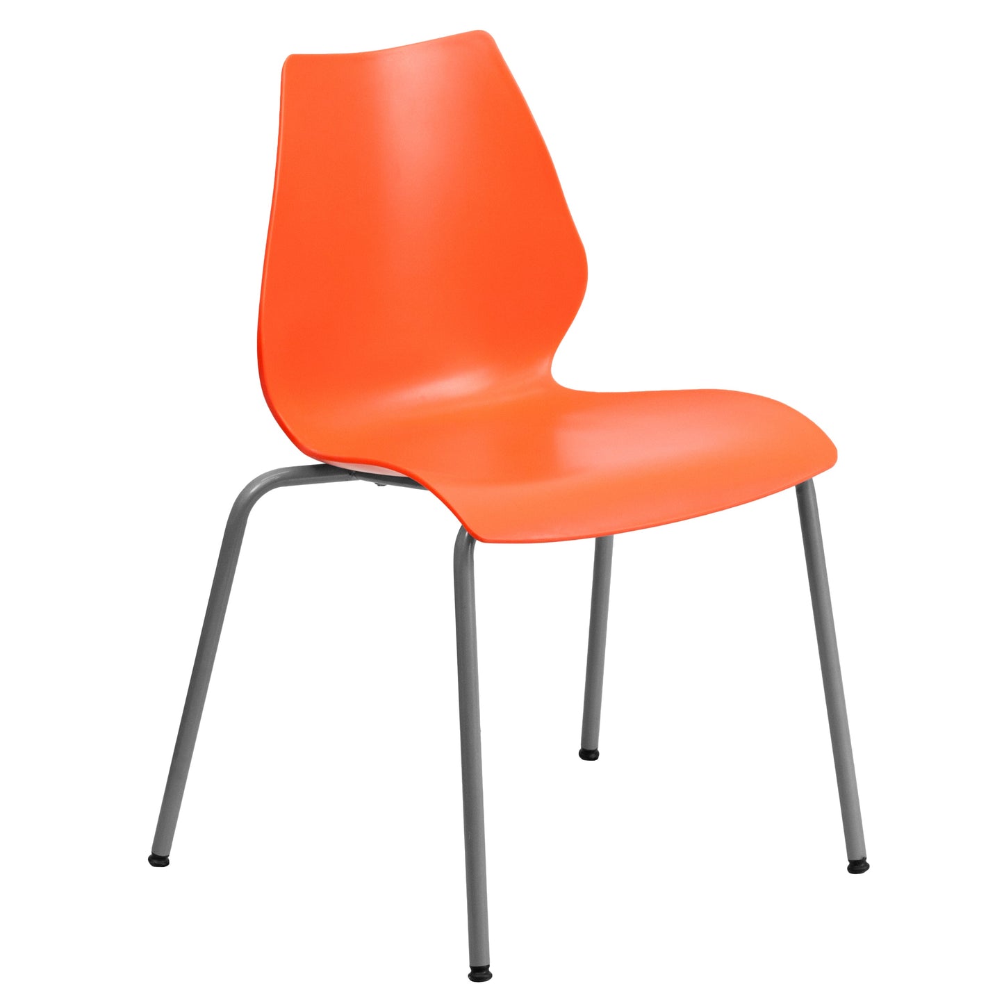 Orange Plastic Stack Chair RUT-288-ORANGE-GG