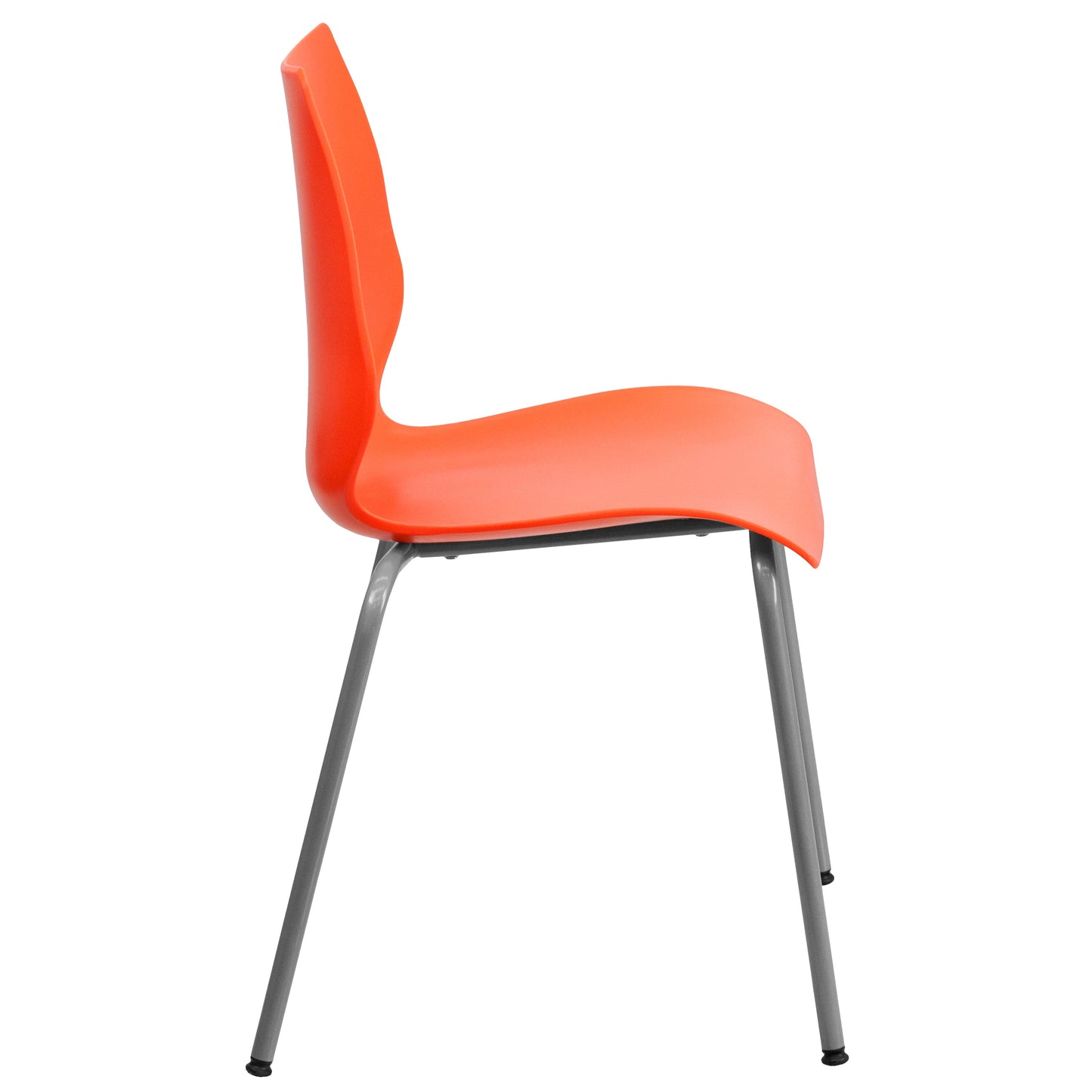 Orange Plastic Stack Chair RUT-288-ORANGE-GG