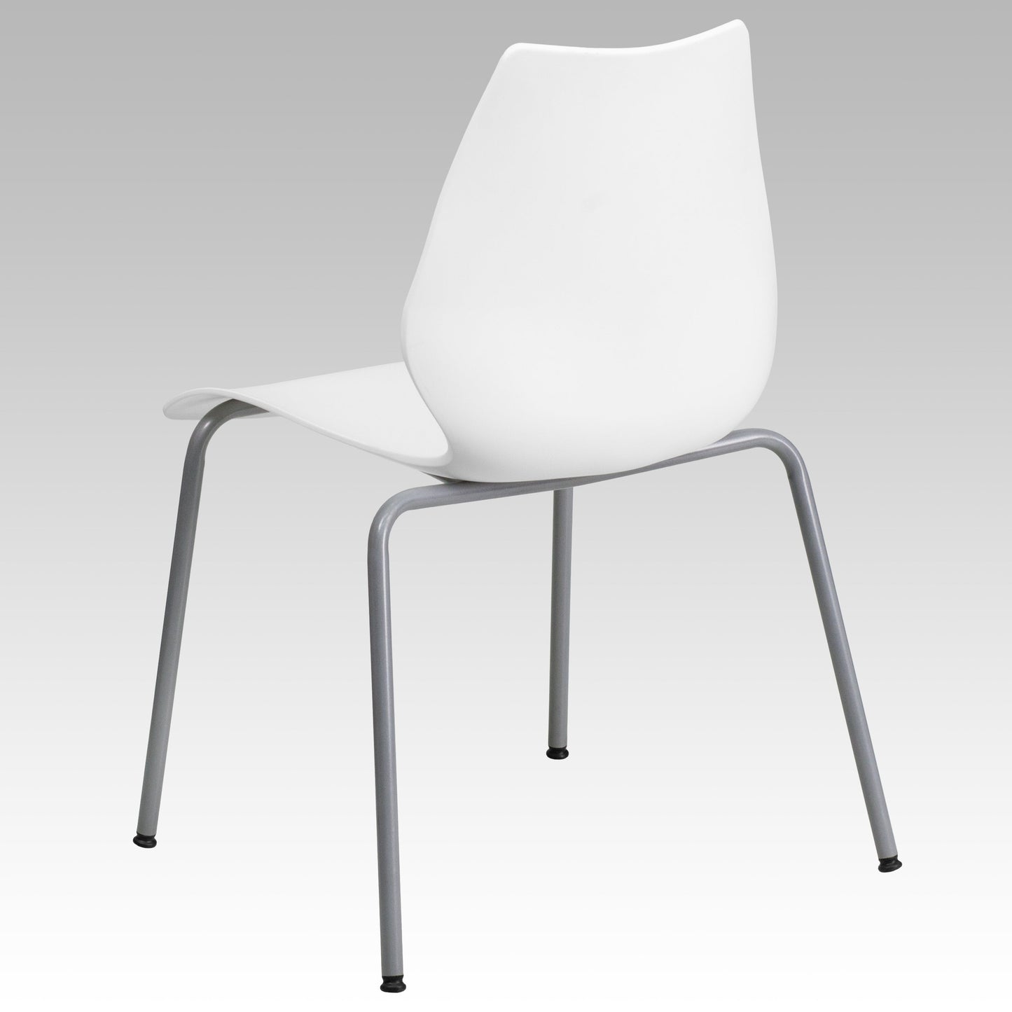 White Plastic Stack Chair RUT-288-WHITE-GG