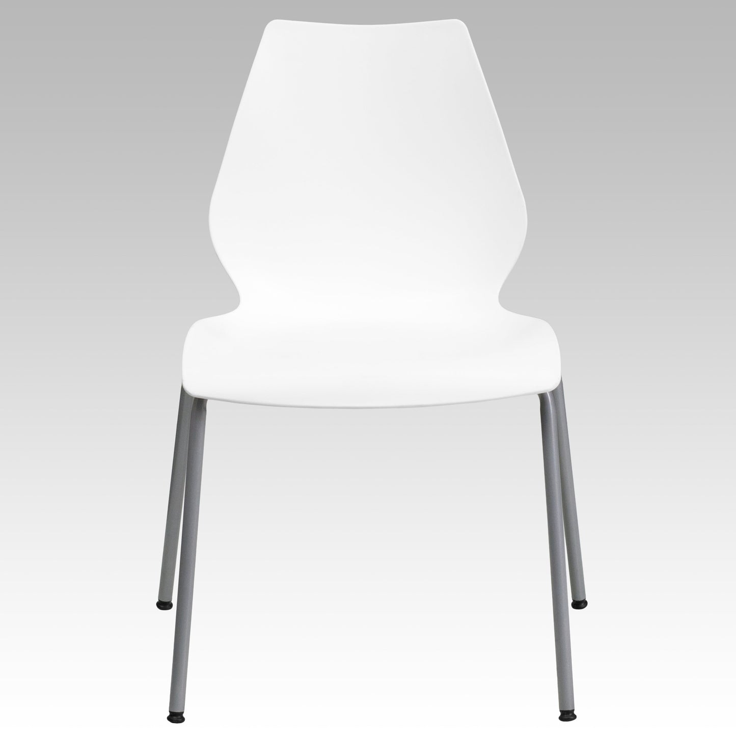 White Plastic Stack Chair RUT-288-WHITE-GG