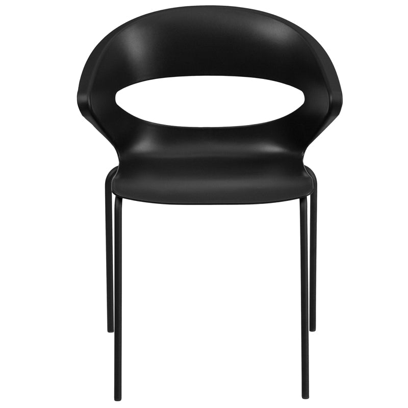 Black Stack Chair RUT-4-BK-GG