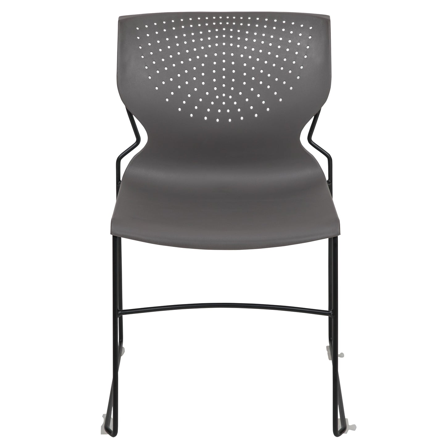 Gray Plastic Stack Chair RUT-438-GY-GG