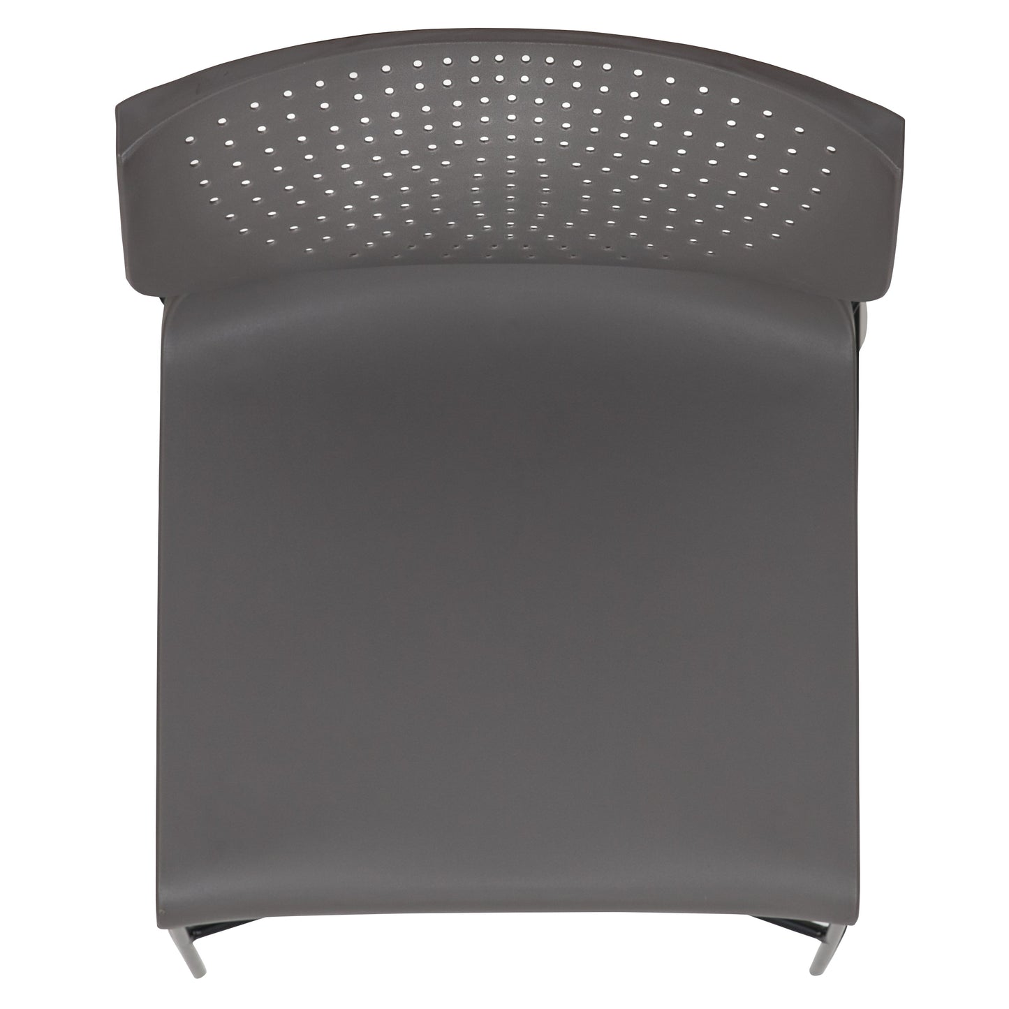 Gray Plastic Stack Chair RUT-438-GY-GG