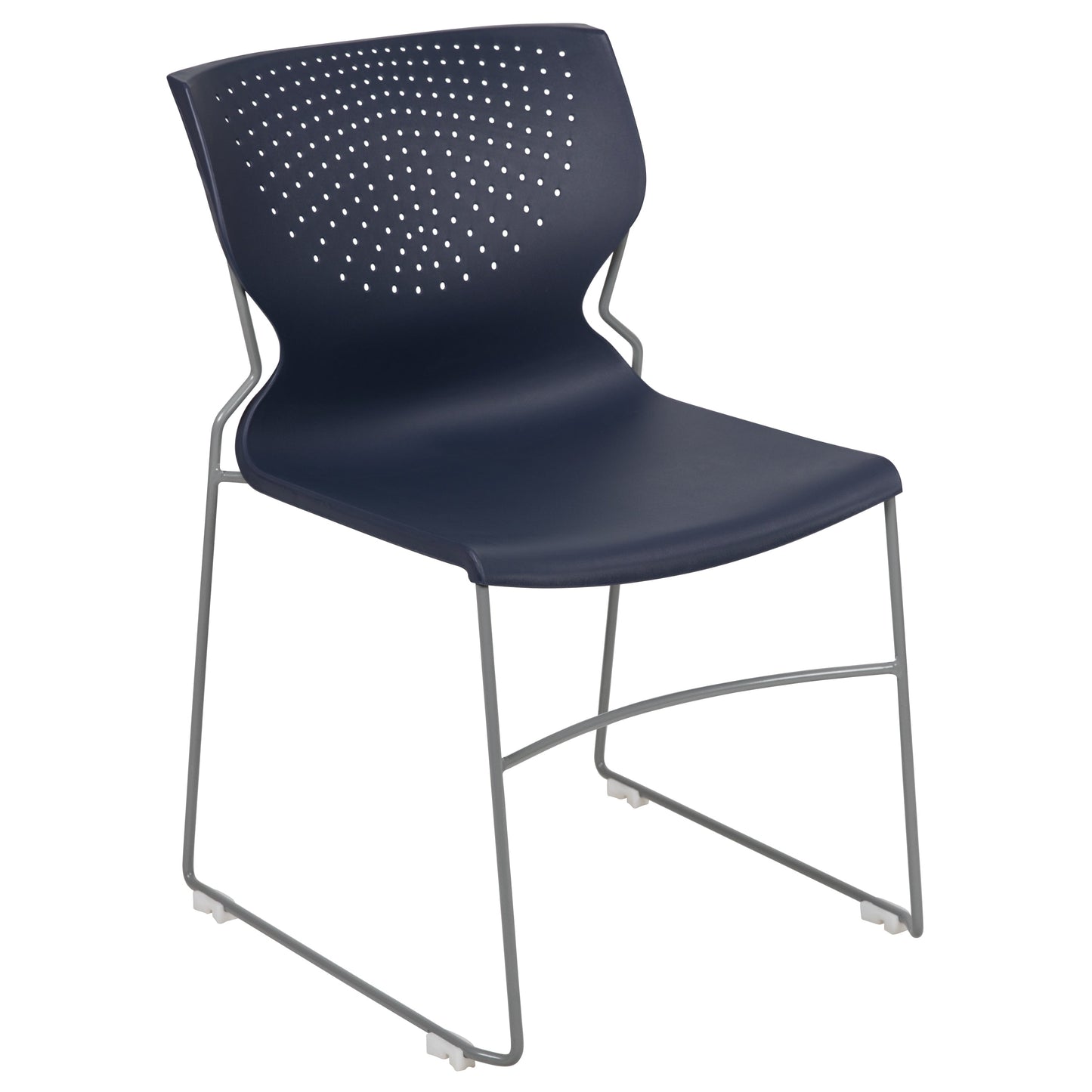 Navy Plastic Stack Chair RUT-438-NY-GG