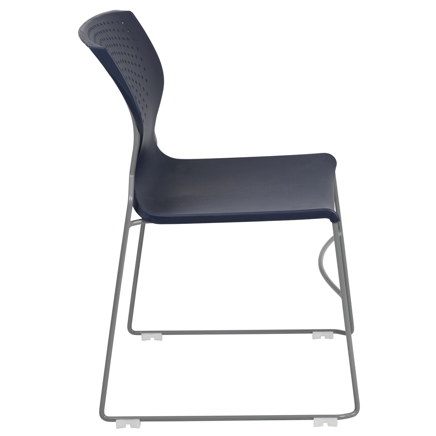 Navy Plastic Stack Chair RUT-438-NY-GG