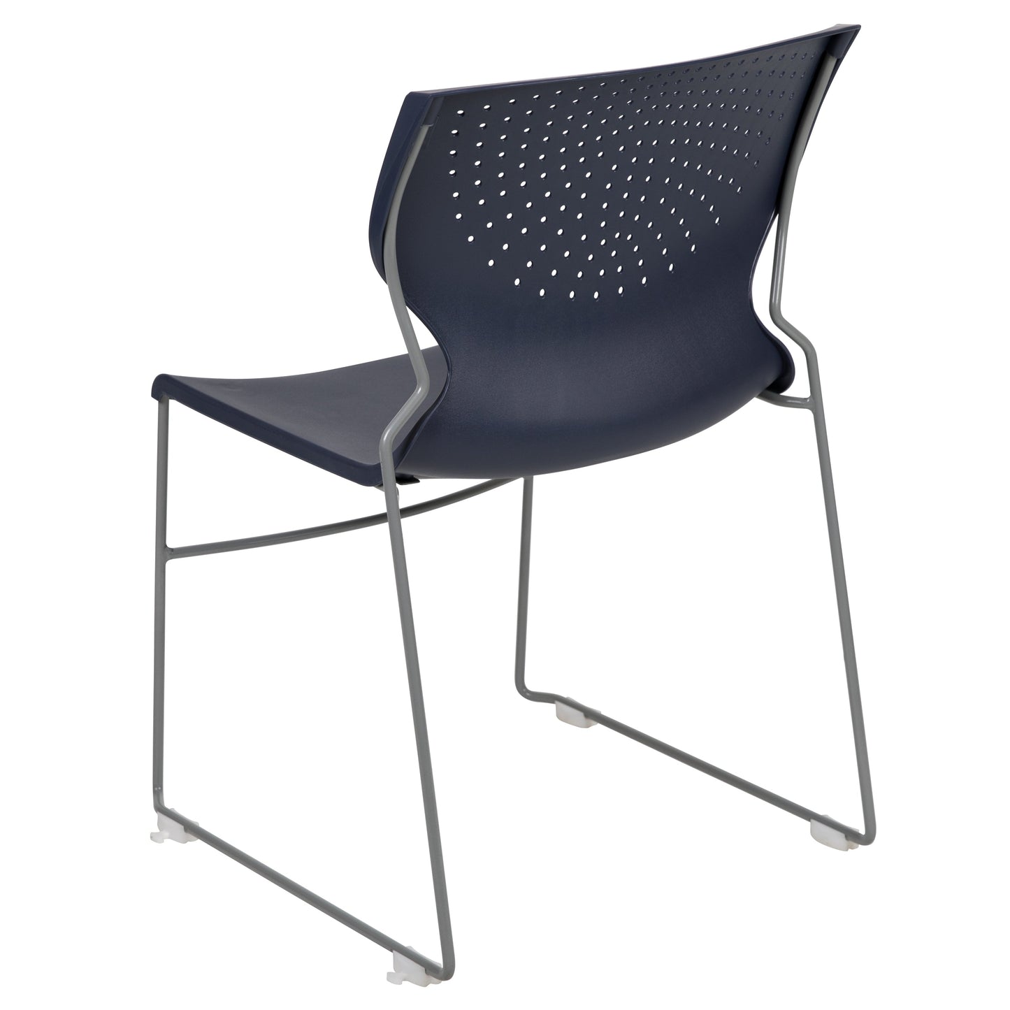 Navy Plastic Stack Chair RUT-438-NY-GG