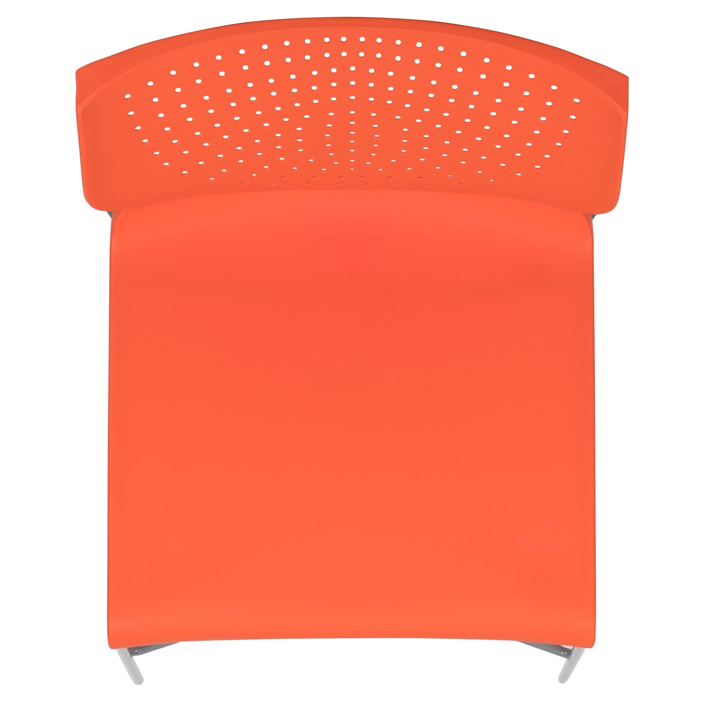 Orange Plastic Stack Chair RUT-438-OR-GG