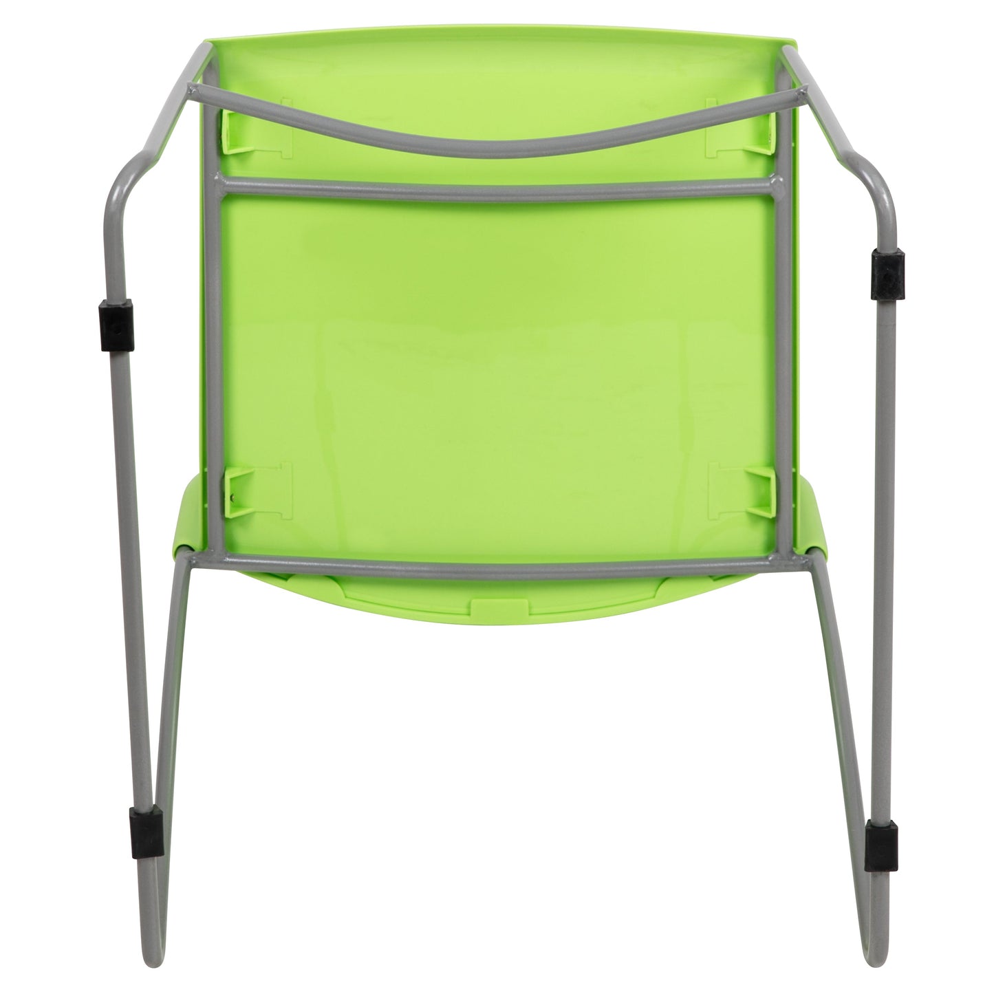 Green Plastic Stack Chair RUT-498A-GN-GG