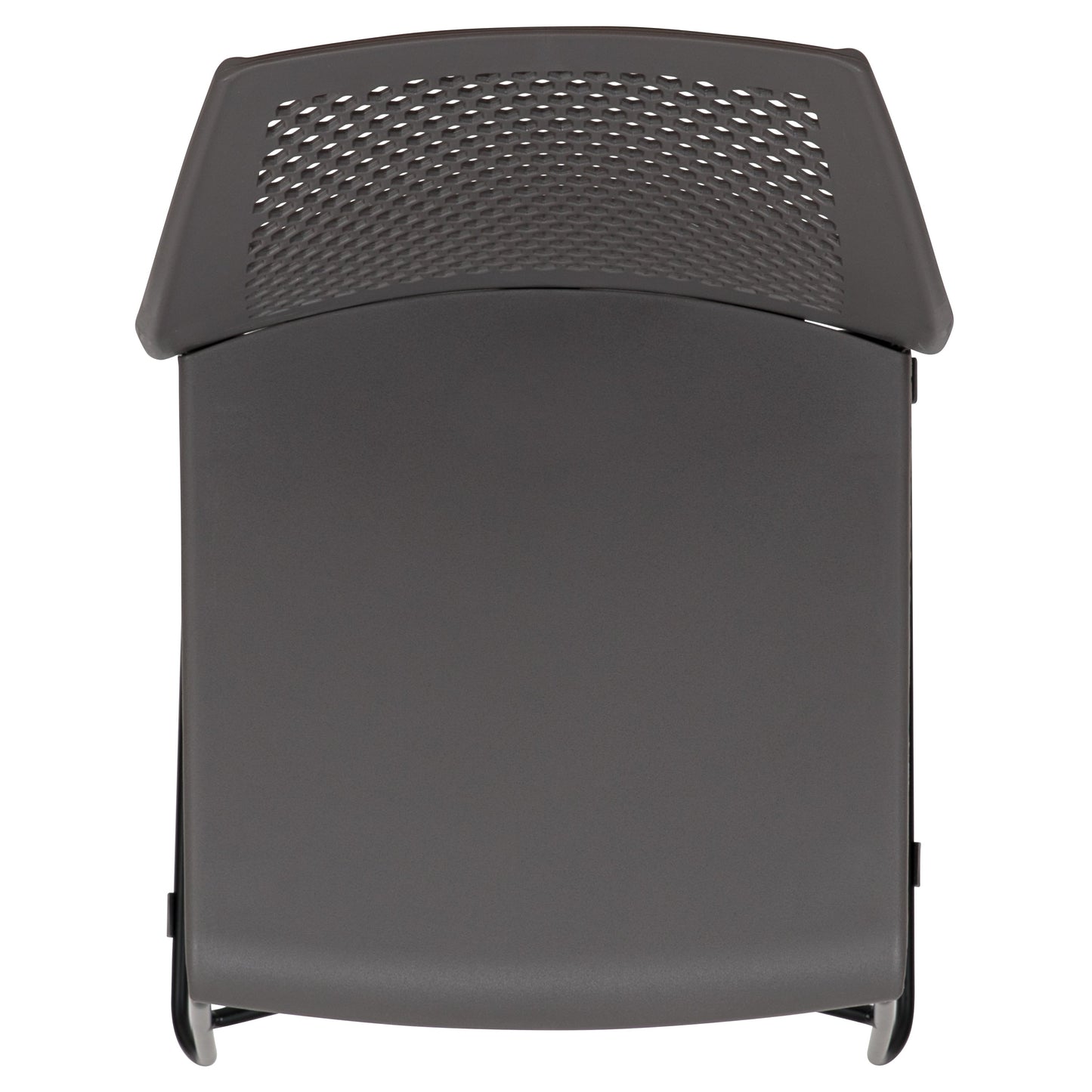 Gray Plastic Stack Chair RUT-498A-GY-GG